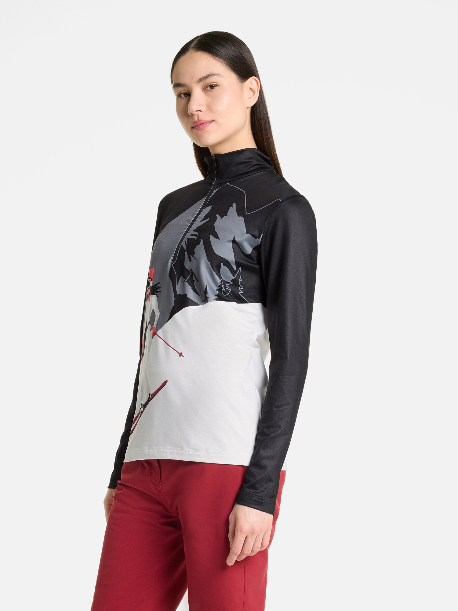 Ziener Sweatshirt »JAILA-Z DAMEN«, Stretchmaterial, wärmend, funktionell, halber Front-Reißverschluss
