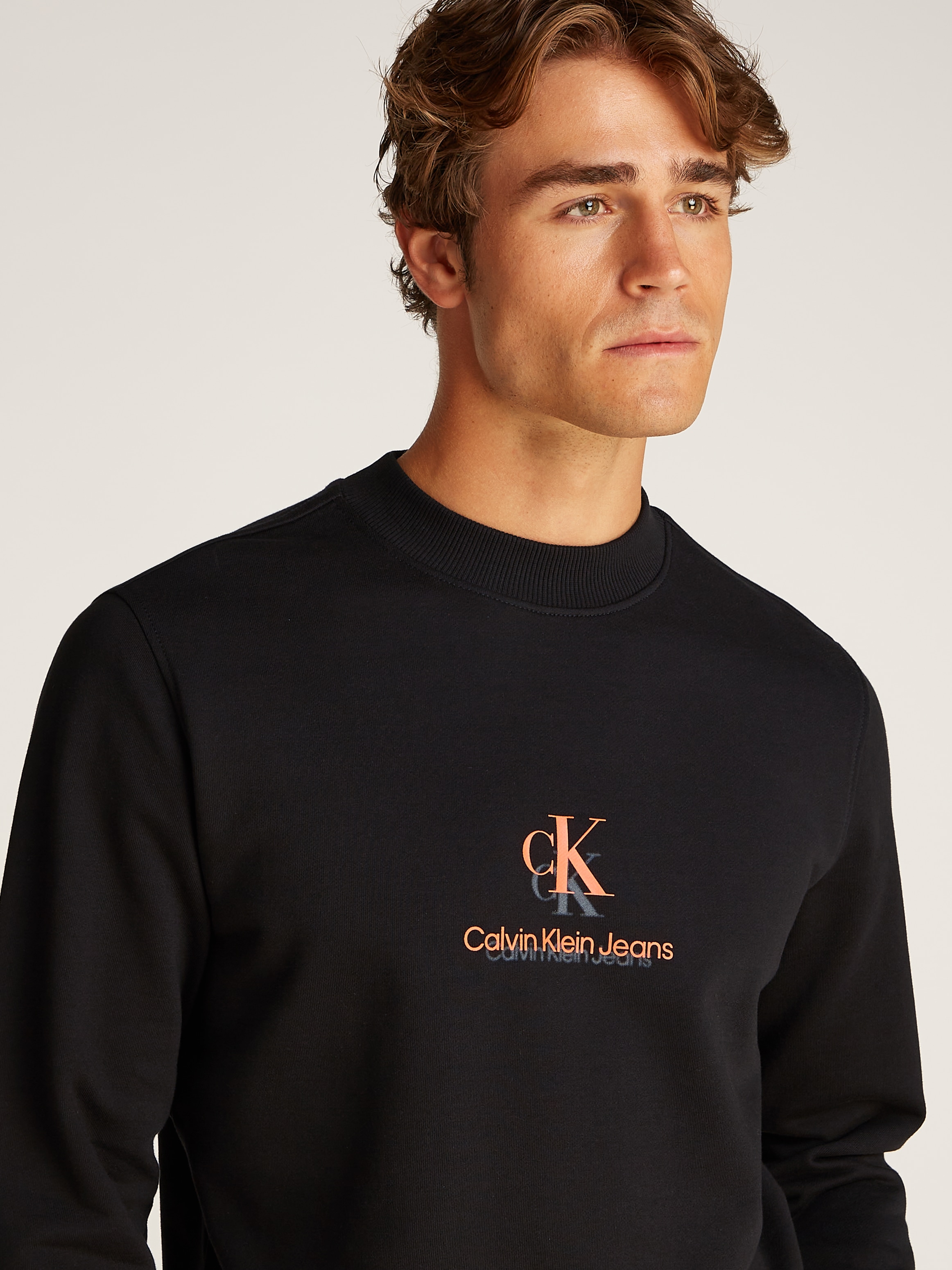 Calvin Klein Jeans Sweatshirt "SHADOW LOGO CREW NECK", mit Logodruck günstig online kaufen