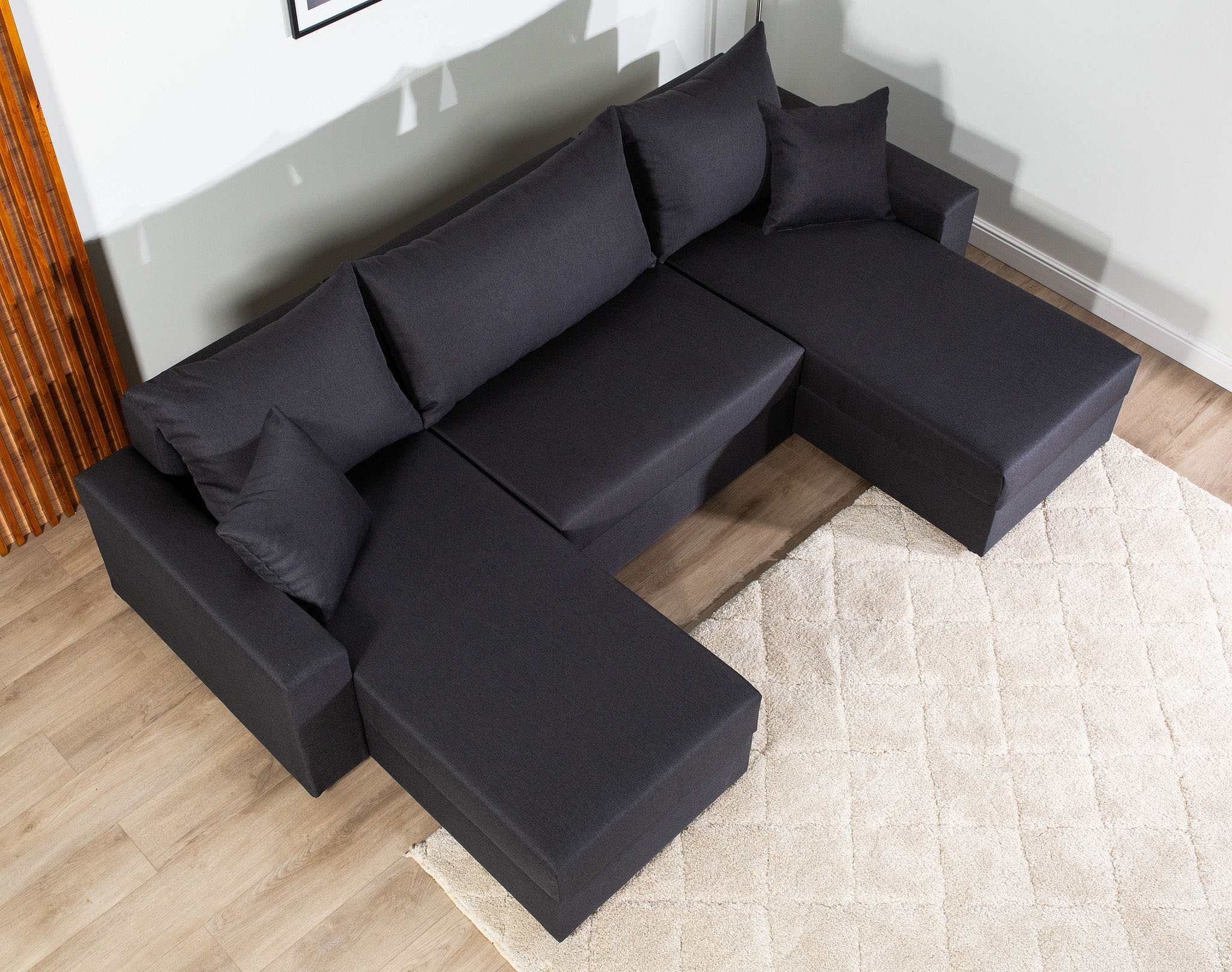 COLLECTION AB Wohnlandschaft »Pico U-Form«, Wohnlandschaft,2 X Ottomane,Polyätherschaum Polsterung