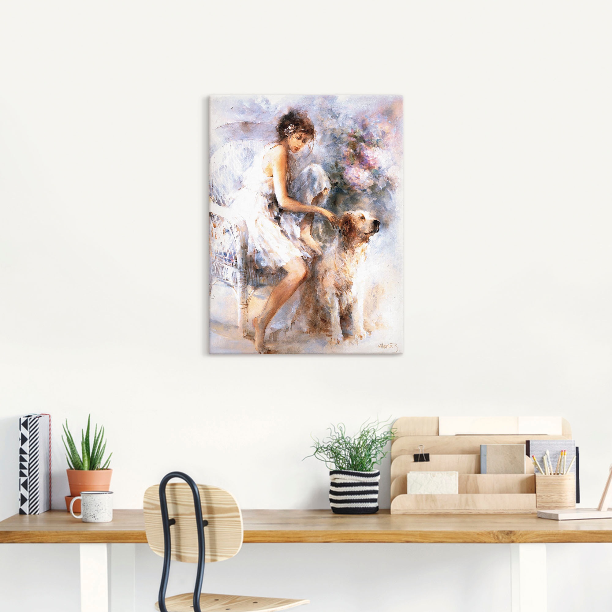 Artland Leinwandbild »Freunschaft«, Frau, (1 St.), auf Keilrahmen gespannt
