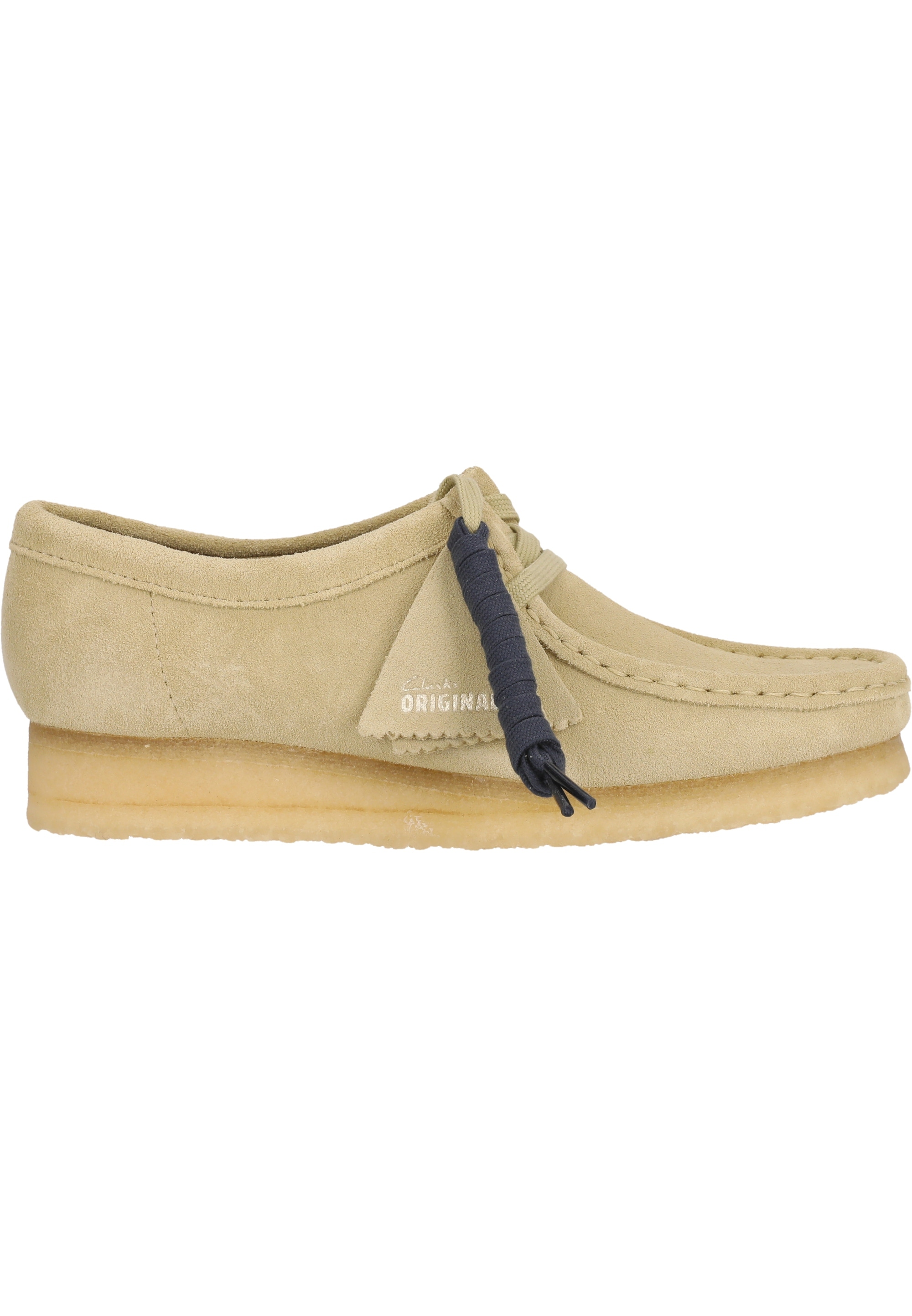 Clarks Schnürschuh »Wallabee Maple Suede«, mit unverwechslebarer Kreppsohle