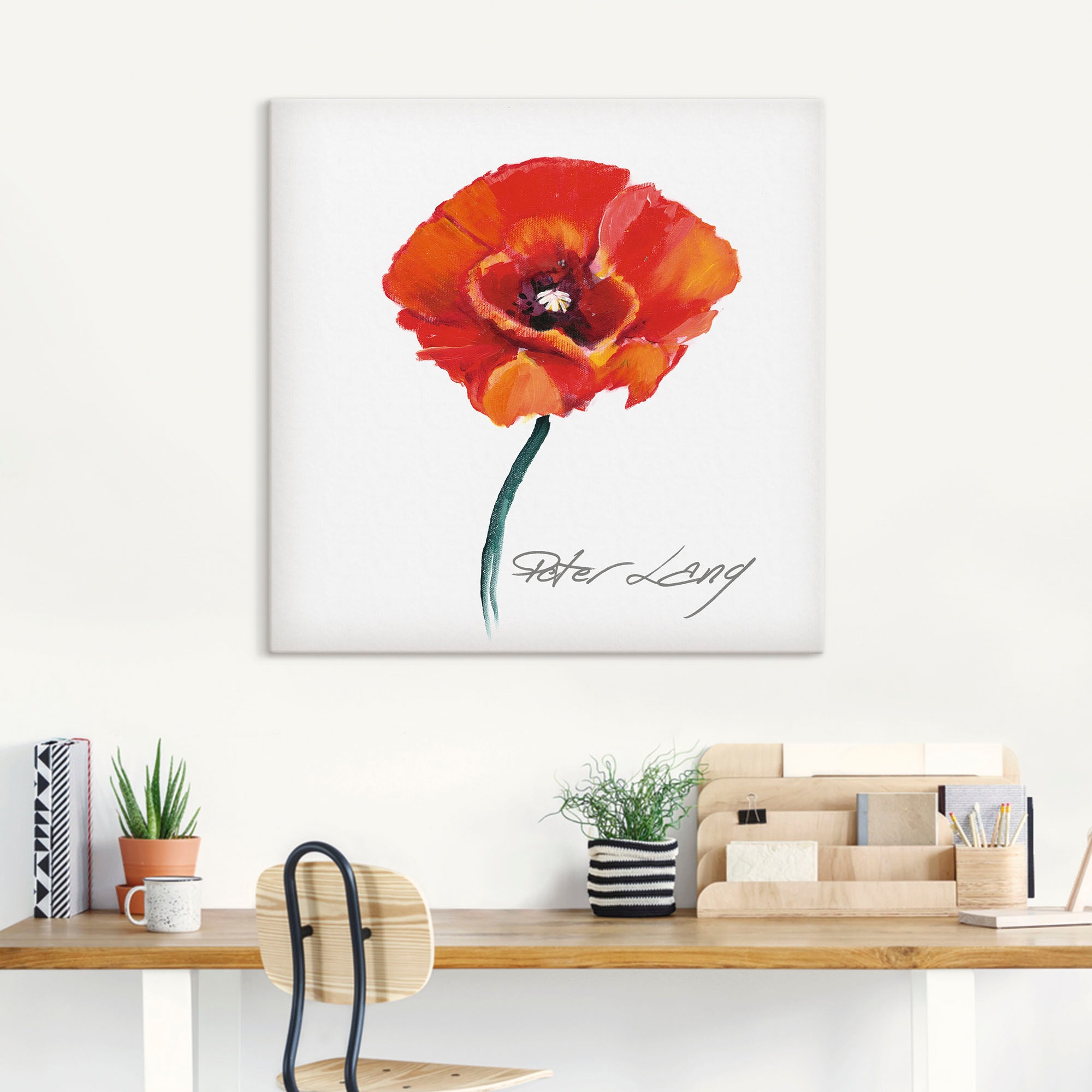 Artland Wandbild »Blume_weiß III«, Blumen, (1 St.), als Leinwandbild, Poster in verschied. Größen