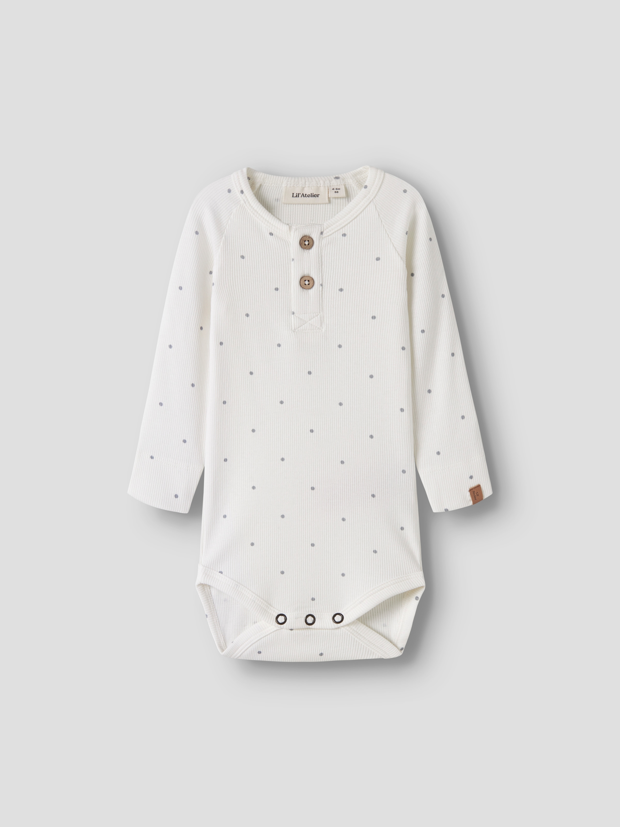 Lil' Atelier Langarmbody »NBMGAGO KIP LS SLIM BODY LIL NOOS« Baumwollmischung