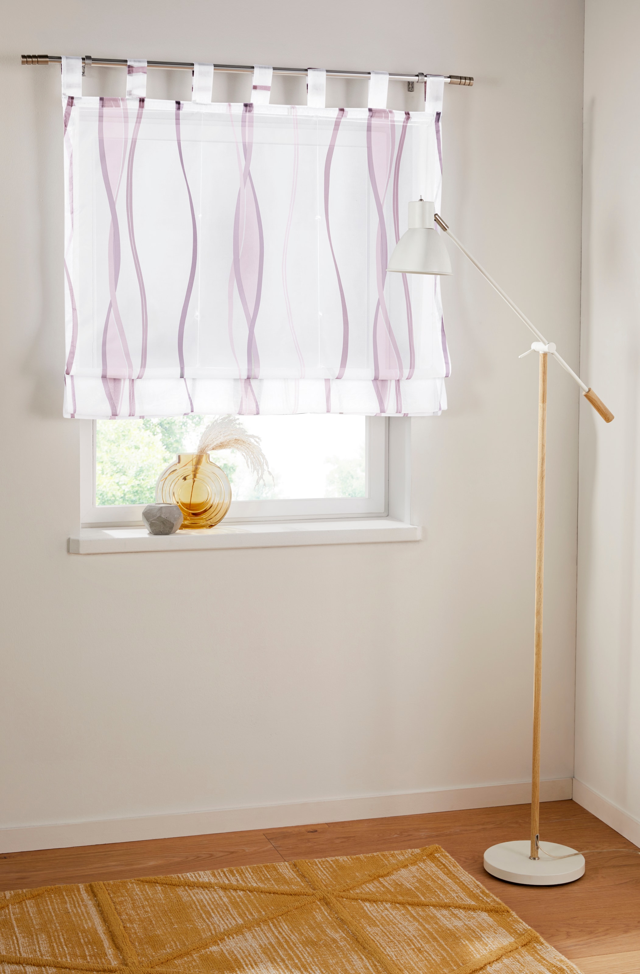 OTTO home Raffrollo "Dimona" mit Schlaufen Transparent, Voile, Polyester günstig online kaufen