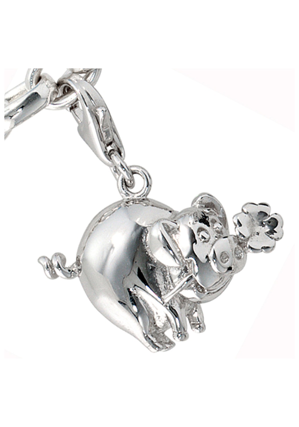 Silber 925 JOBO »Glücksschwein« Charm-Einhänger