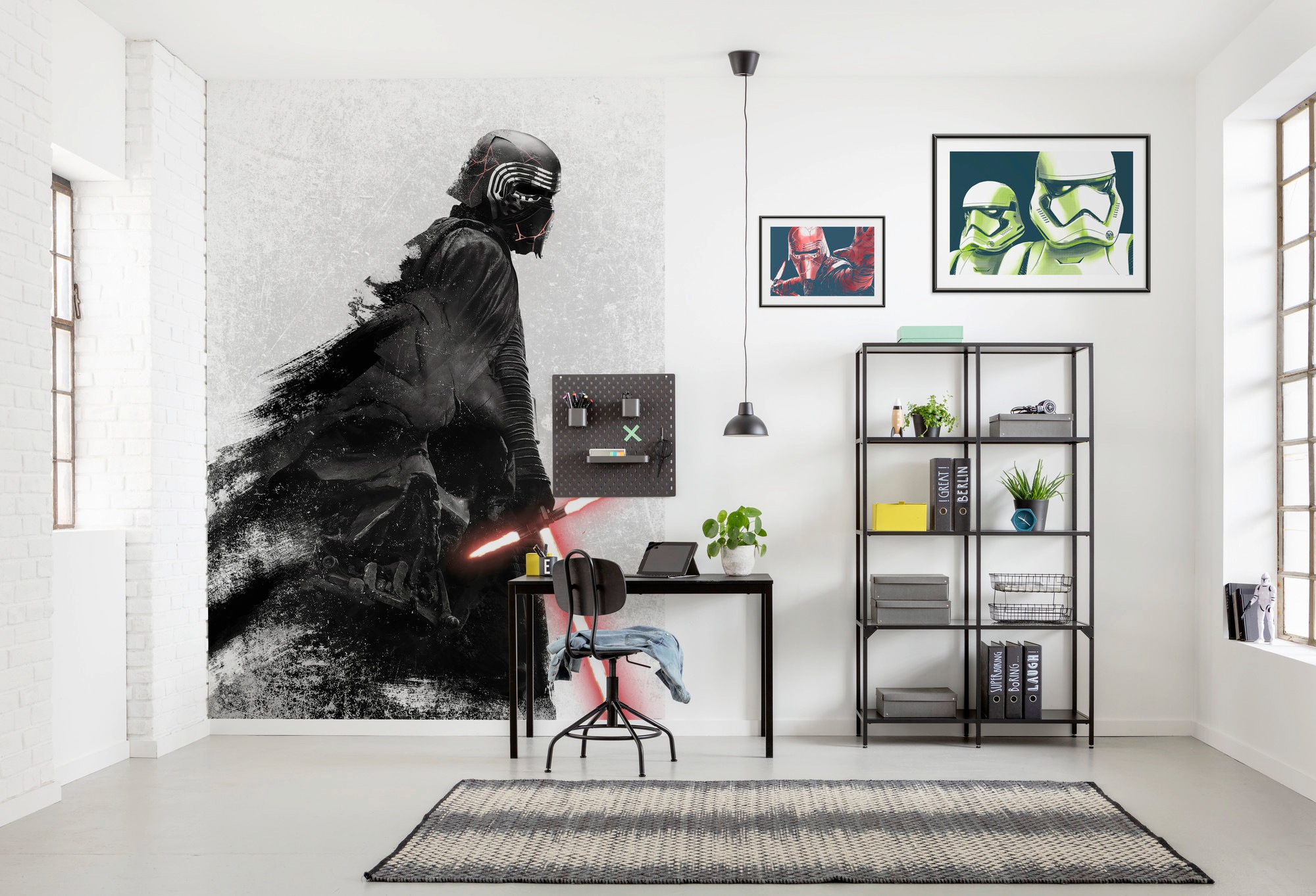 Komar Vliestapete »Digitaldruck Vlies -  Star Wars Retro Cartoon - Größe 200 x 280 cm« bedruckt glatt Kinderzimmer
