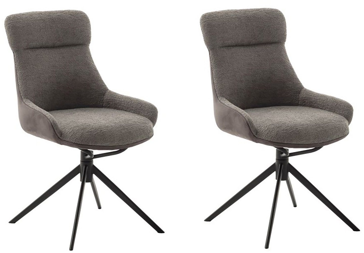 MCA furniture Esszimmerstuhl "PELION", Feingewebe, (2er-Set), drehbar 360, günstig online kaufen
