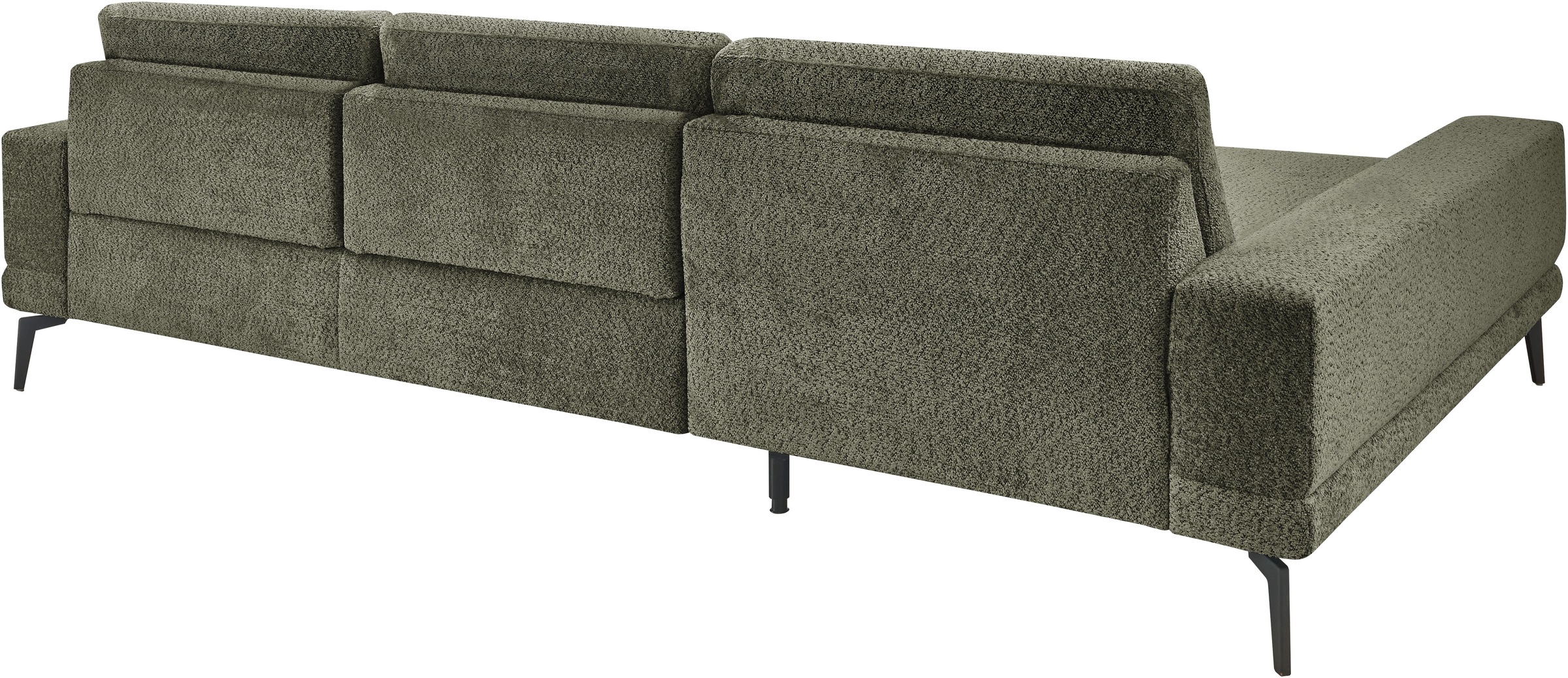 set one by Musterring Ecksofa »SO 3600 optimaler Sitzkomfort in Federkern o. Kaltschaum, 2 Sitzhöhen«, Sitzhöhe 44 cm, Kaltschaum, B 293 x T 180 cm, Kama olive