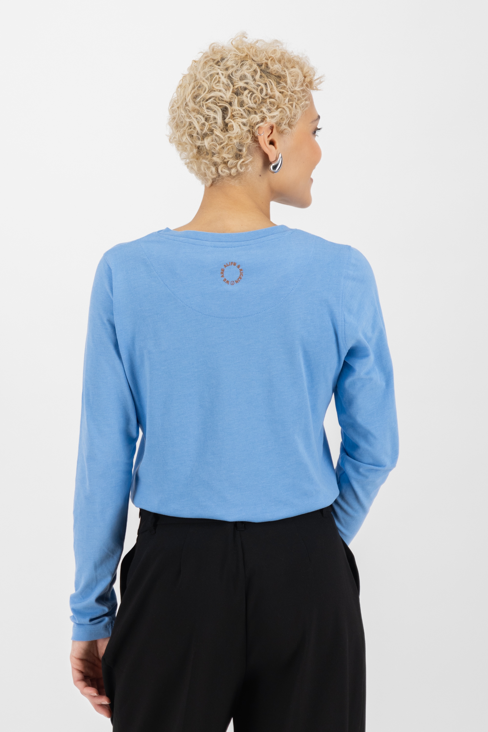 Alife & Kickin Langarmshirt »Damen LeaAK A«, Figurnah geschnittenes Longsleeve Shirt mit Rundhalsausschnitt