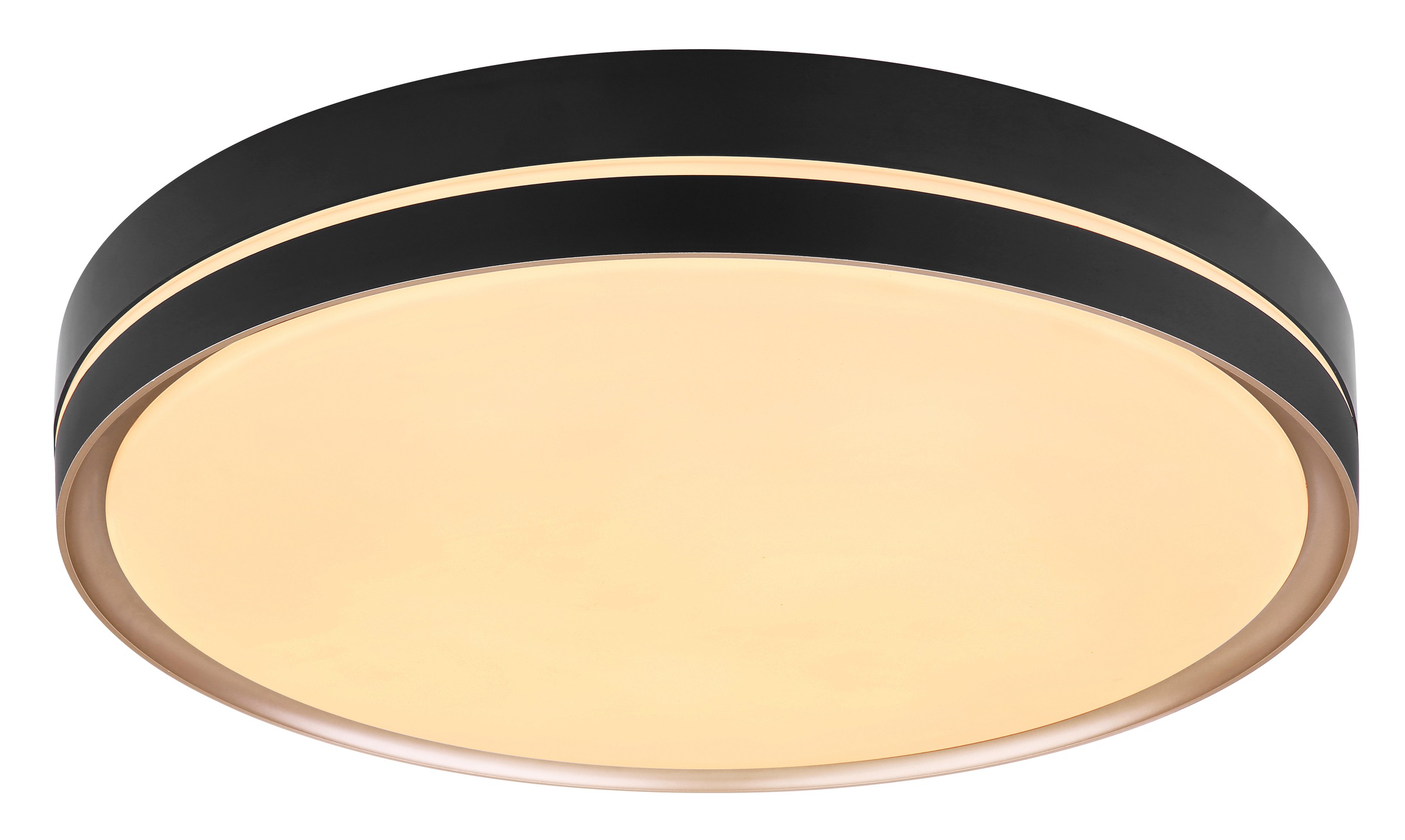 GLOBO LIGHTING Deckenleuchte »MANNI« LED-Modul 1 Stk. Deckenleuchte schwarz/bronze, LED dimmbar, Fernbedienung