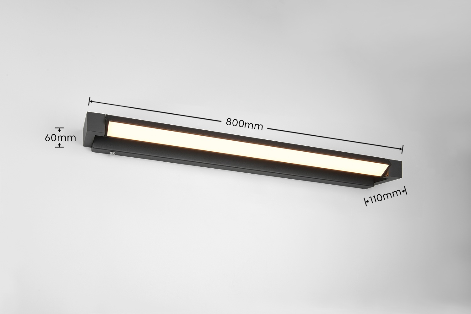 TRIO Leuchten LED Wandleuchte »FABRIZIO, Badezimmer Wandleuchte LED 15,5W 1700 Lumen Touchdimmer« LED-Board 1 Stk. warmweiß - kaltweiß Lichtaustritt schwenkbar, Lichtfarbe einstellbar 2300-3000-4000K