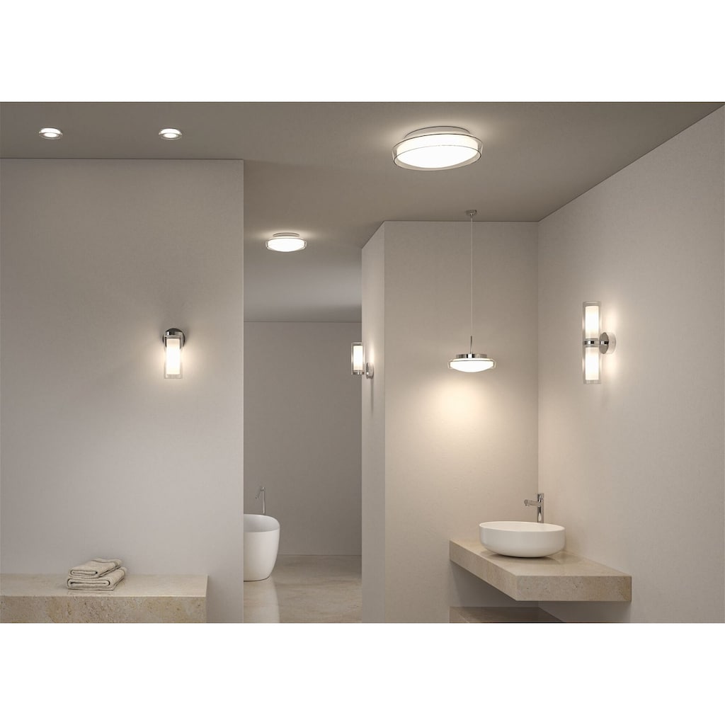 Paulmann Deckenleuchte »Selection Bathroom Luena IP65 max. 1x35W Weiß Glas/Metall«, 1 flammig-flammig, GU10