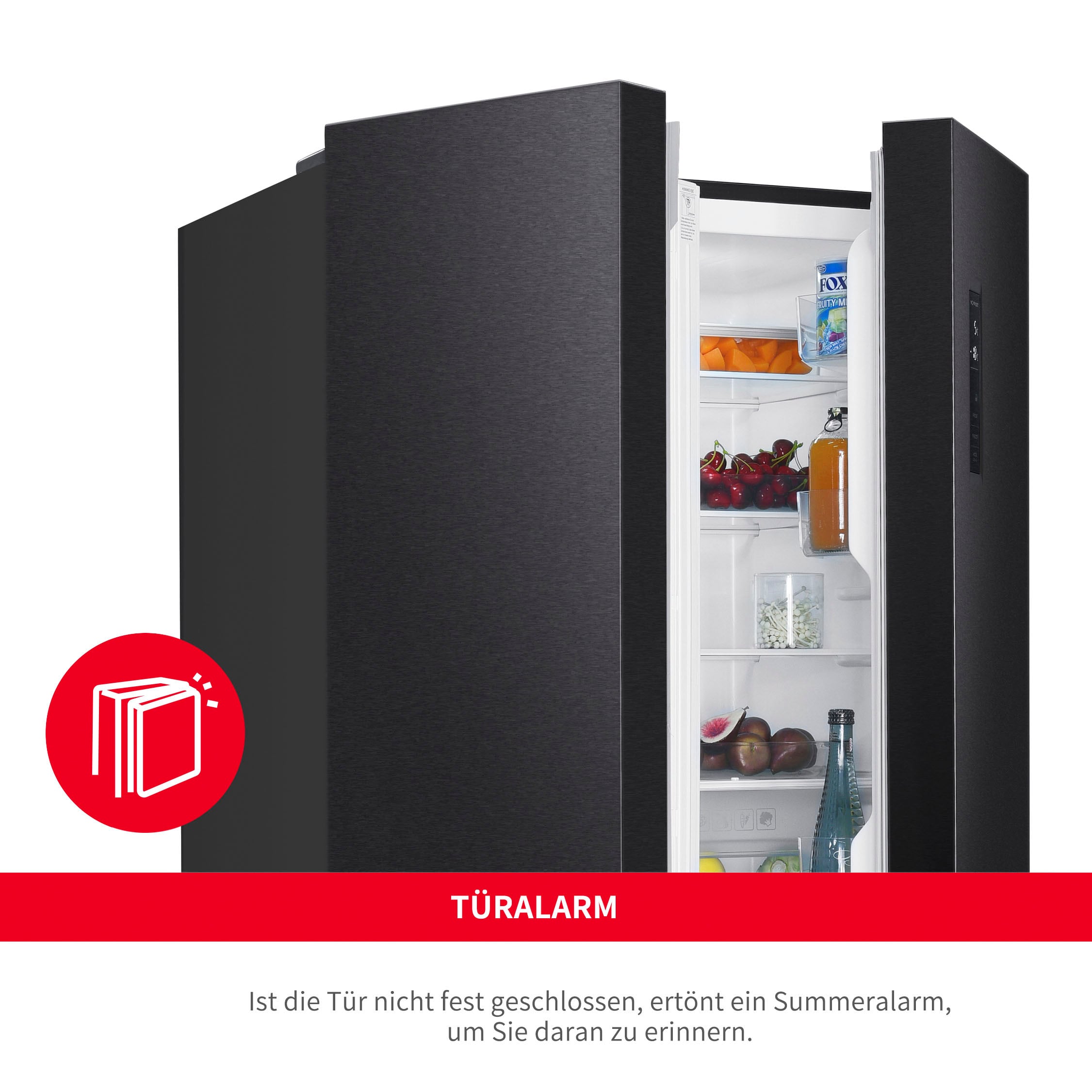 Hanseatic Multi Door »HCDC18080CBI«, NoFrost, Display, Türalarm
