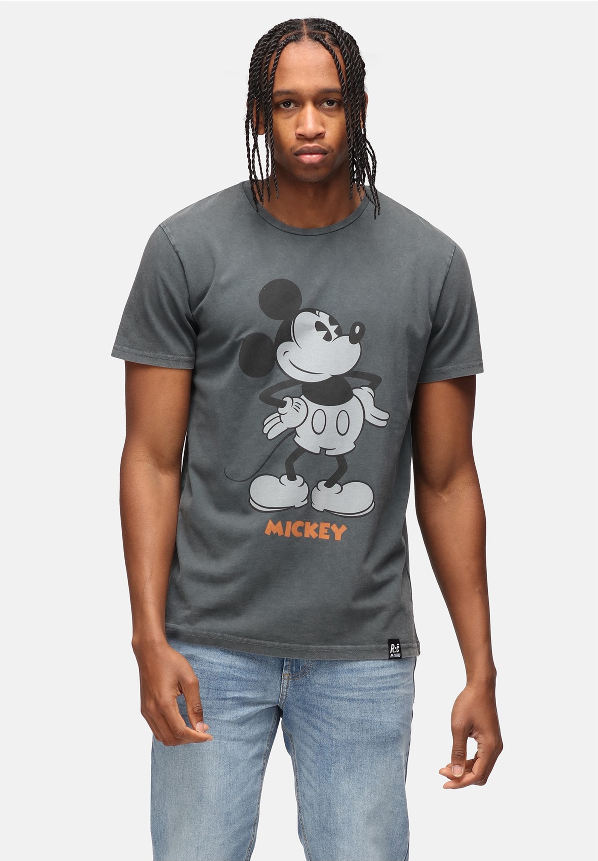 Recovered T-Shirt "Disney Mickey Mouse Vintage Hand On Hips Washed" 1 Stk. günstig online kaufen