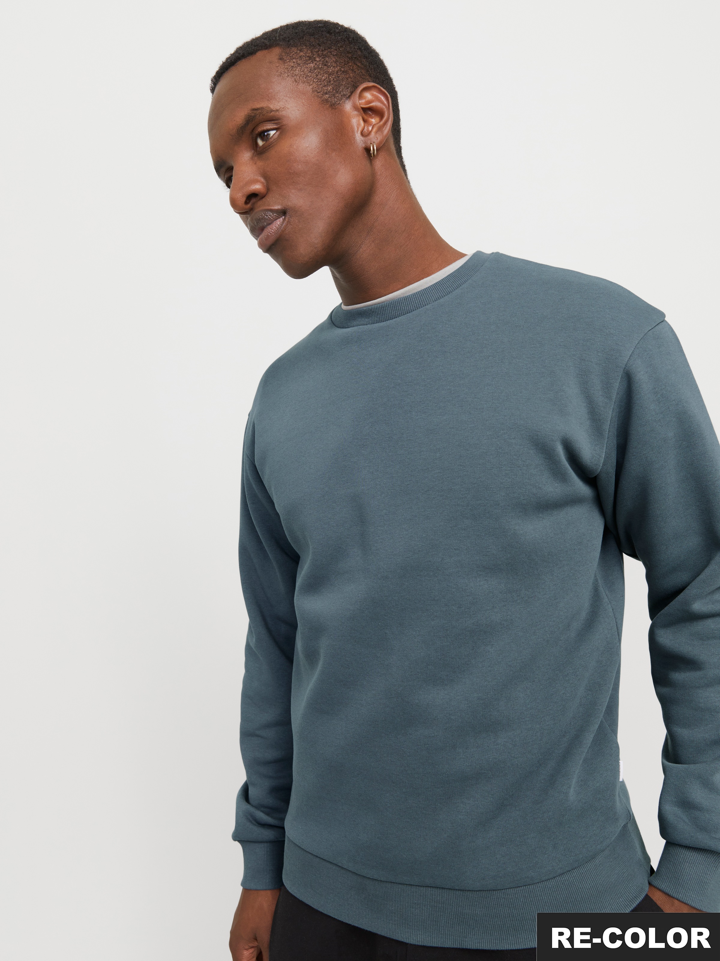 Jack & Jones Sweatshirt »JJEBRADLEY SWEAT CREW NOOS«, mit Rippbündchen