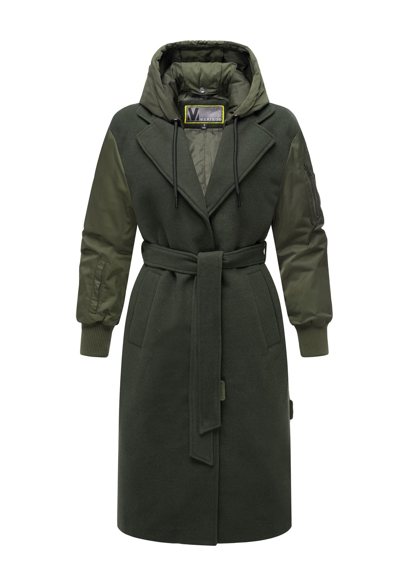 Marikoo Tjadee Winter Wrap Coat Green XXL 3