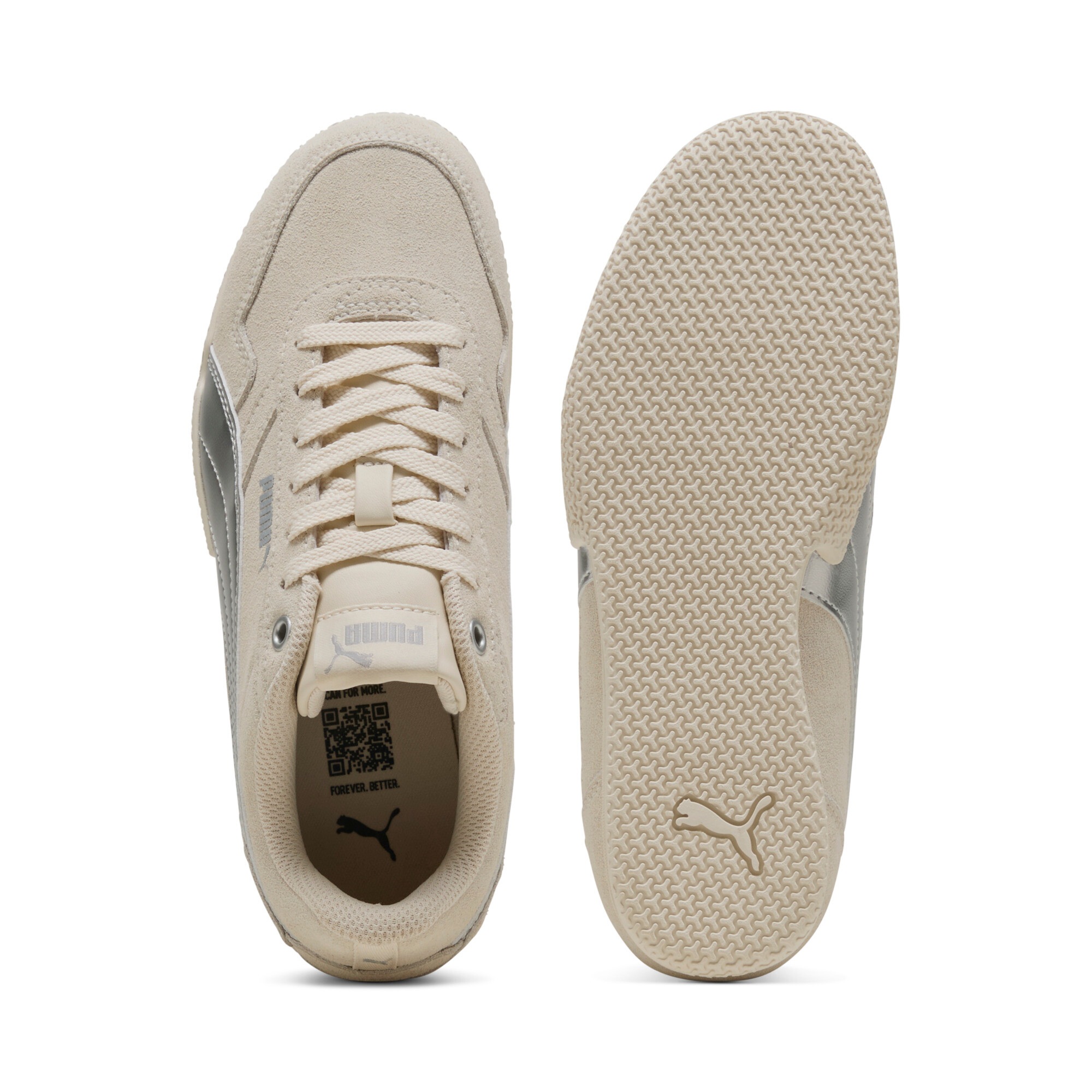 Baskets basses enfant Puma Bella Donna SD Metallic Jr Beige 36,37,38,39 filles 3