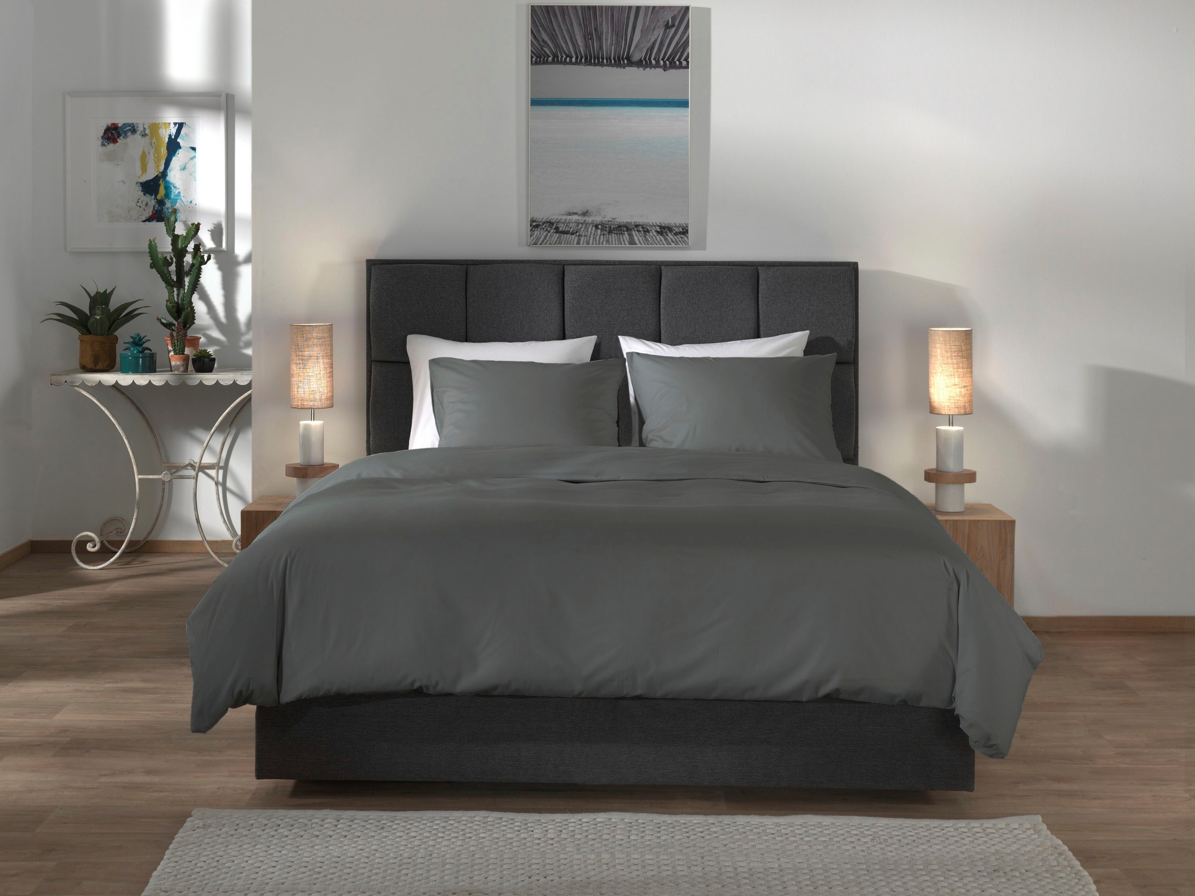 YELLOW Bettwäsche "Suite-Casablanca" 2 Stk. tlg. Uni, 100% Baumwolle ab 135 günstig online kaufen