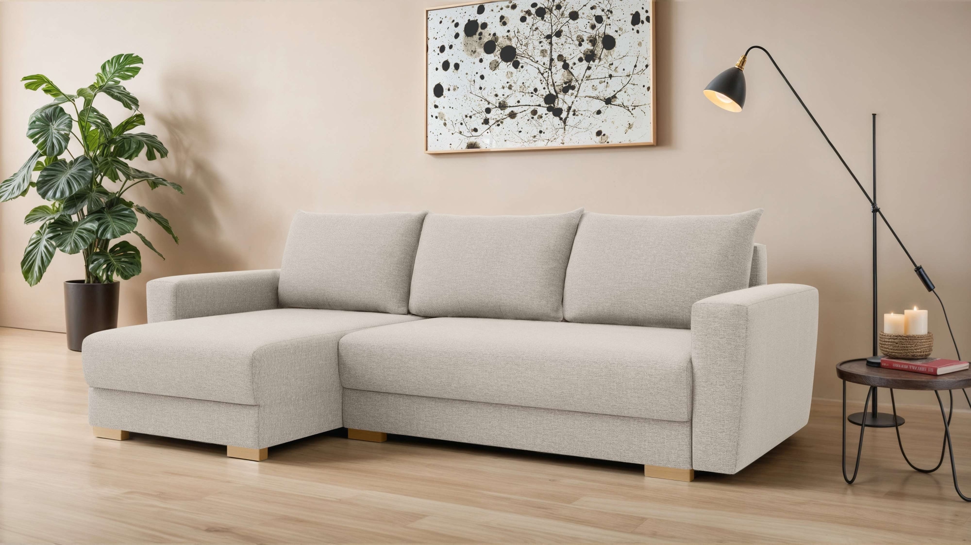 INOSIGN Ecksofa "MAGHERA universell Schlafsofa mit Bettkasten, Maße B/T/H: günstig online kaufen