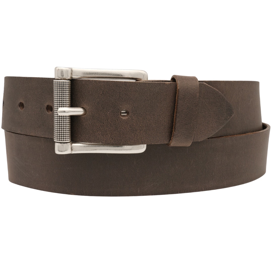 Ledergürtel ANNAMATONI "AnnaMatoni Ledergürtel Zili Ledergürtel Zili", Herren, Gr. TW85 - 100cm Gesamtlänge, braun (braun 690), 100% Leder, Gürtel Ledergürtel