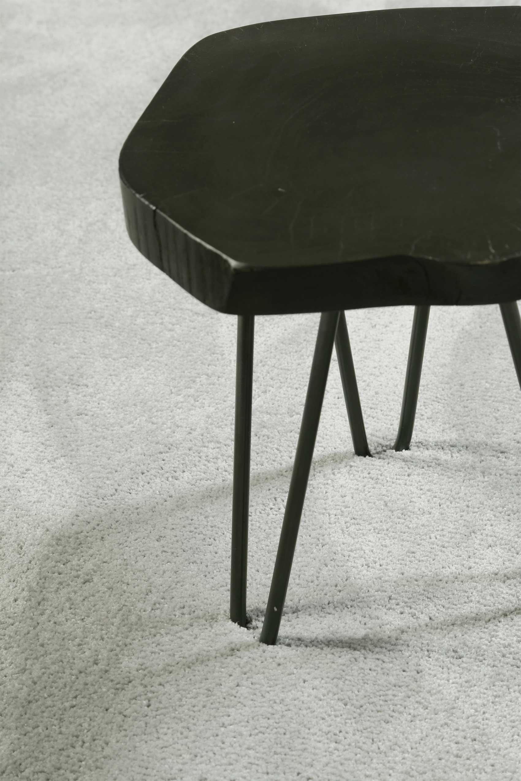 Hochflor-Teppich ESPRIT "Relaxx ESP-4150", grau (hellgrau), H:25mm Ø:200cm, Kunstfaser, Teppiche, Wohnzimmer, sehr große Farbauswahl, weicher dichter Hochflor 2