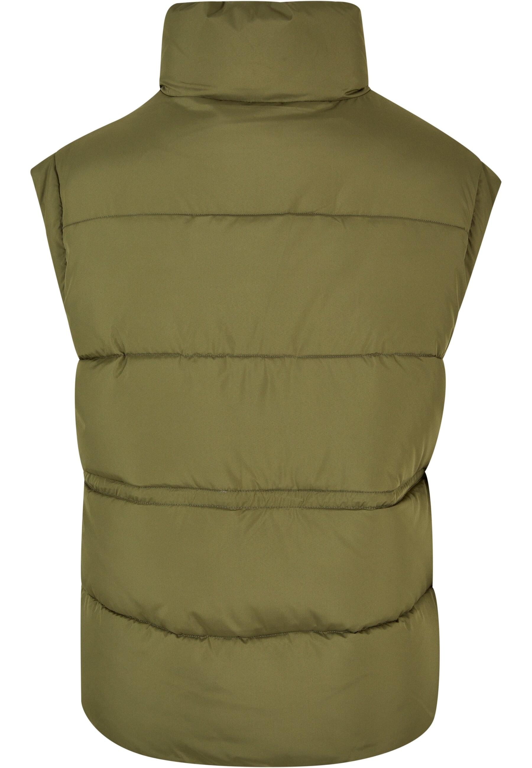 URBAN CLASSICS Jerseyweste »Urban Classics Damen Ladies Waisted Puffer Vest«, (1 tlg.)