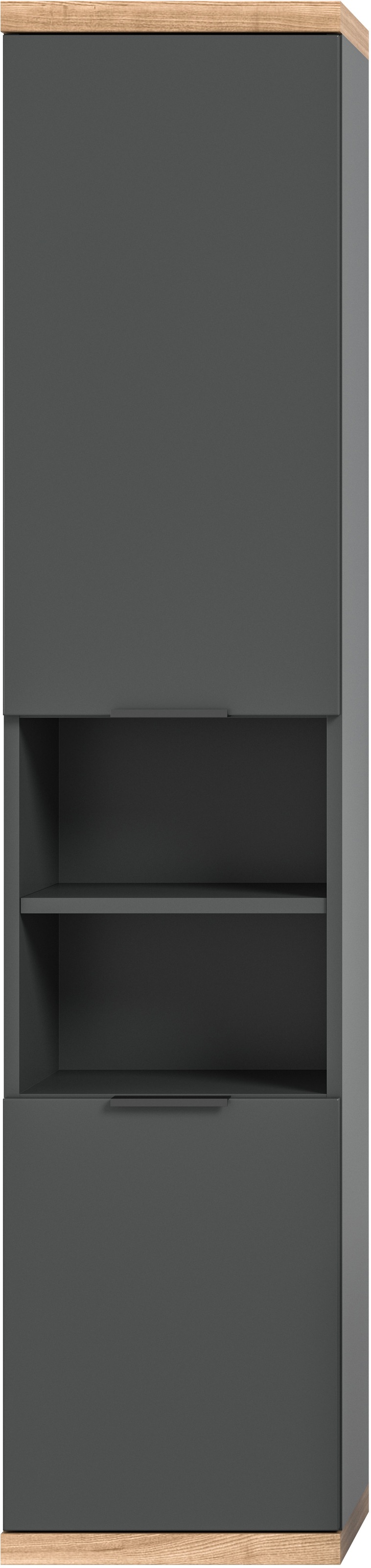 welltime Hängeschrank »Sencillo, Hängeschrank 160 cm«, (1 St.), Sencillo, Hängeschrank, 2 Türen, 2 offene Fächer