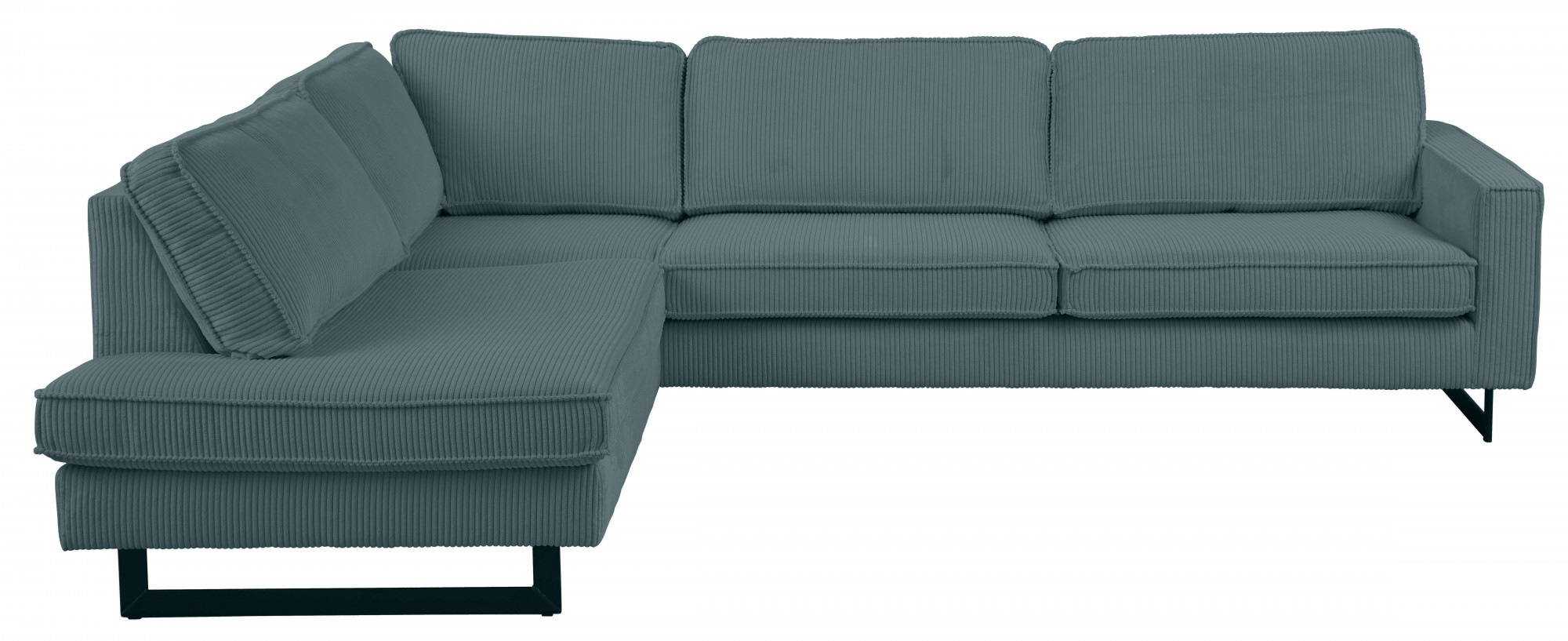 Places of Style Ecksofa "Pinto, 290 cm, Cord, Chenille, Lederoptik, Ottoman günstig online kaufen