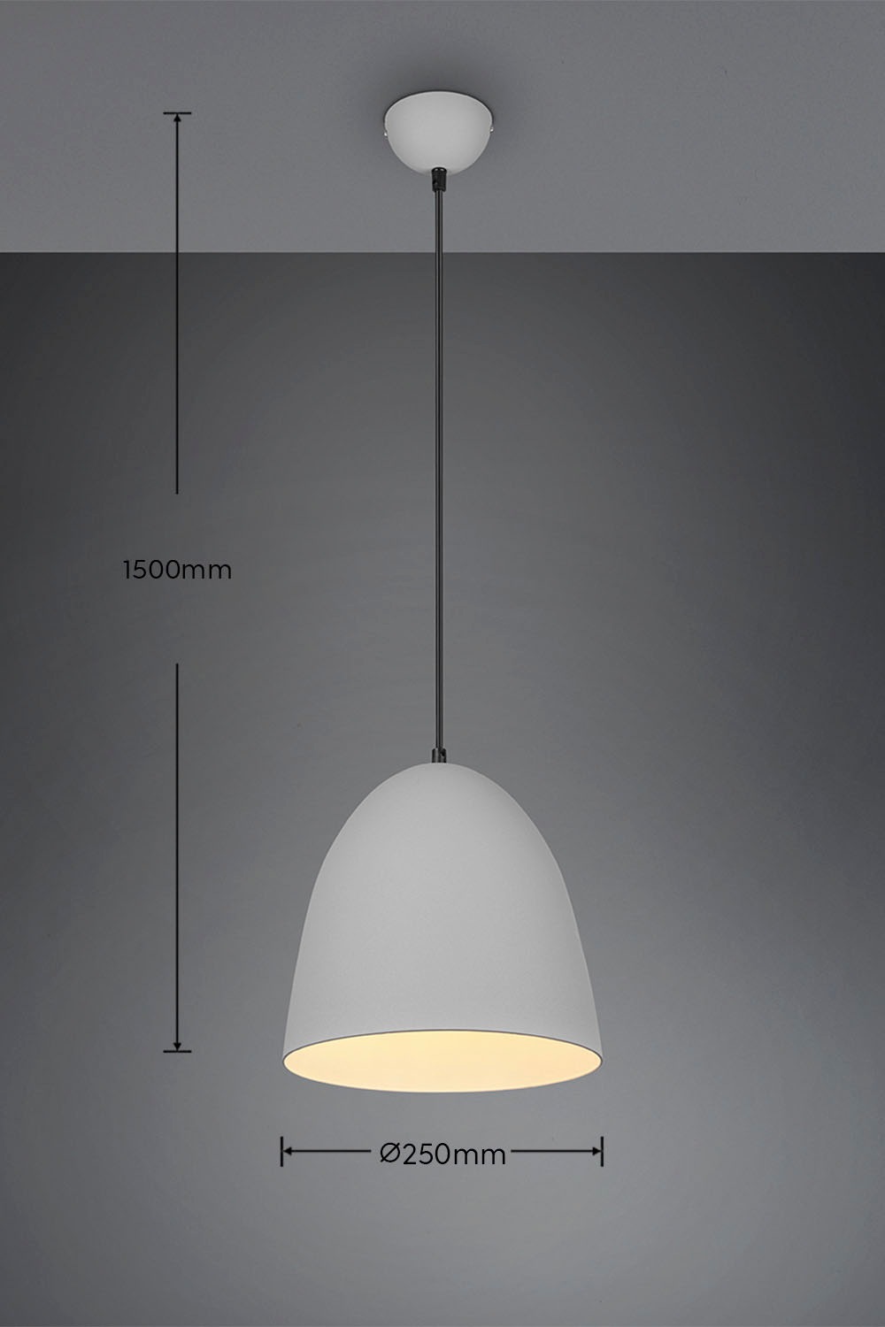 REALITY Leuchten Pendelleuchte »Tilda« E27 1 Stk. warmweiß - kaltweiß elegante Hängelampe, max 150cm höhenverstellbar, exkl 1xE27 max 40W