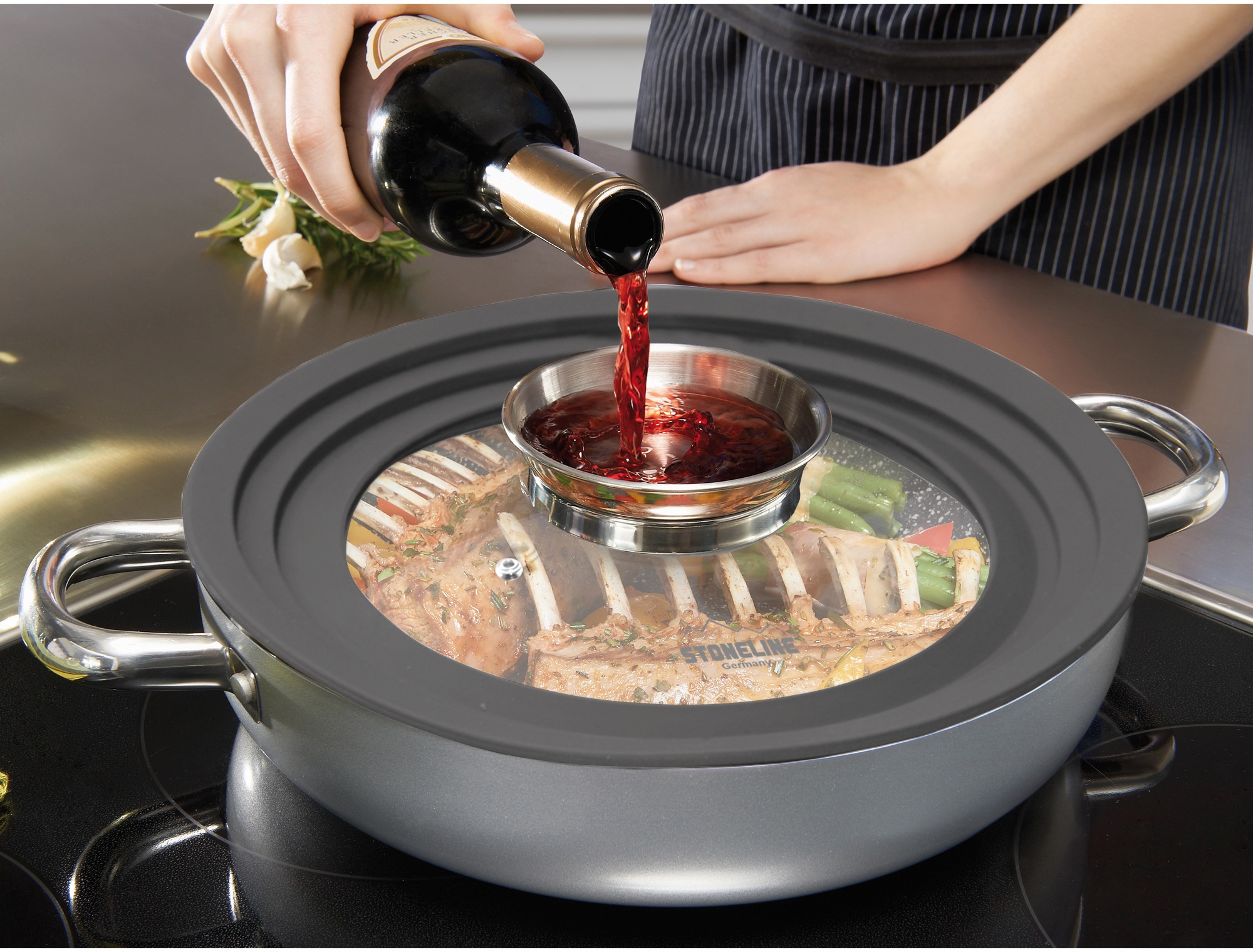 Thumbnail - STONELINE Universaldeckel mit Silikonrand, für 16/18/20 cm