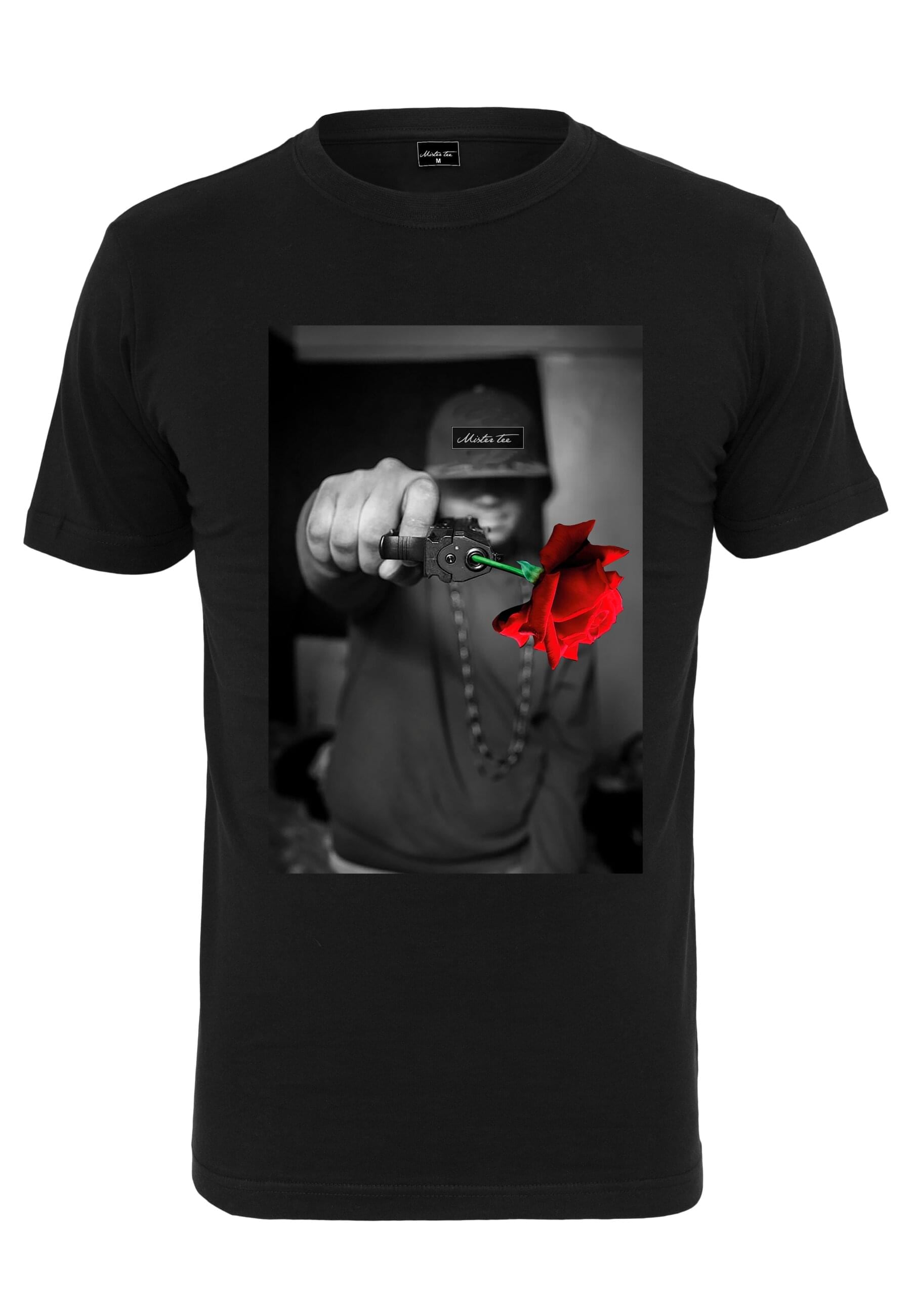 MisterTee T-Shirt »MisterTee Herren Mister Tee Pistol Rose Tee«, (1 tlg.)