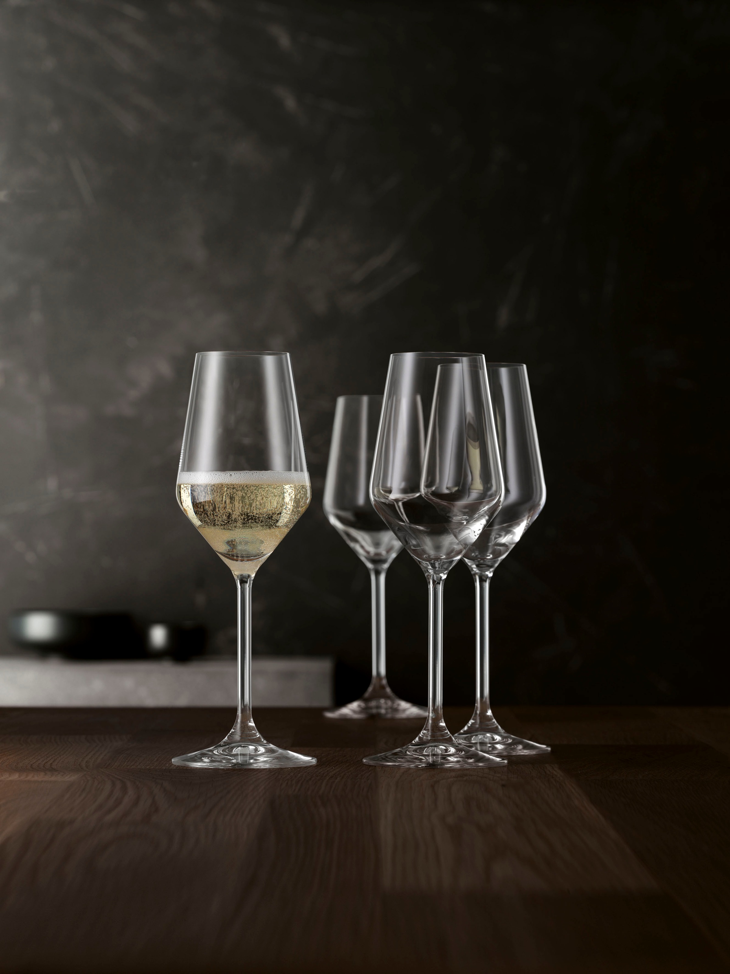 SPIEGELAU Champagnerglas »Style«, (Set, 4 tlg., Set bestehend aus 4 Gläsern), 310 ml, 4-teilig