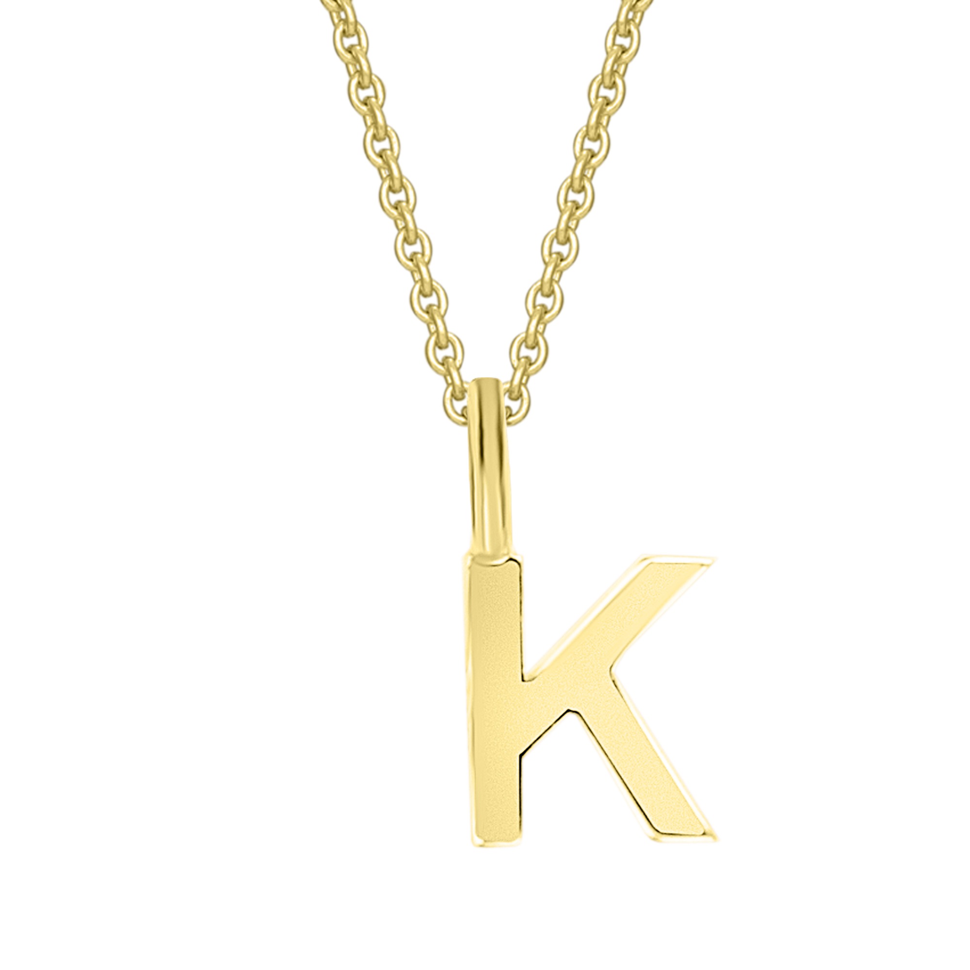Kettenanhänger ONE ELEMENT "Buchstabe K Buchstaben Anhänger aus 333 Gelbgold", gold, Schmuckanhänger, Damen, K, Gelbgold 333 Gold, Gelbgold 333, Gold, Kettenanhänger, Individuell & nahbar – ein kleines Geschenk mit großer Wirkung