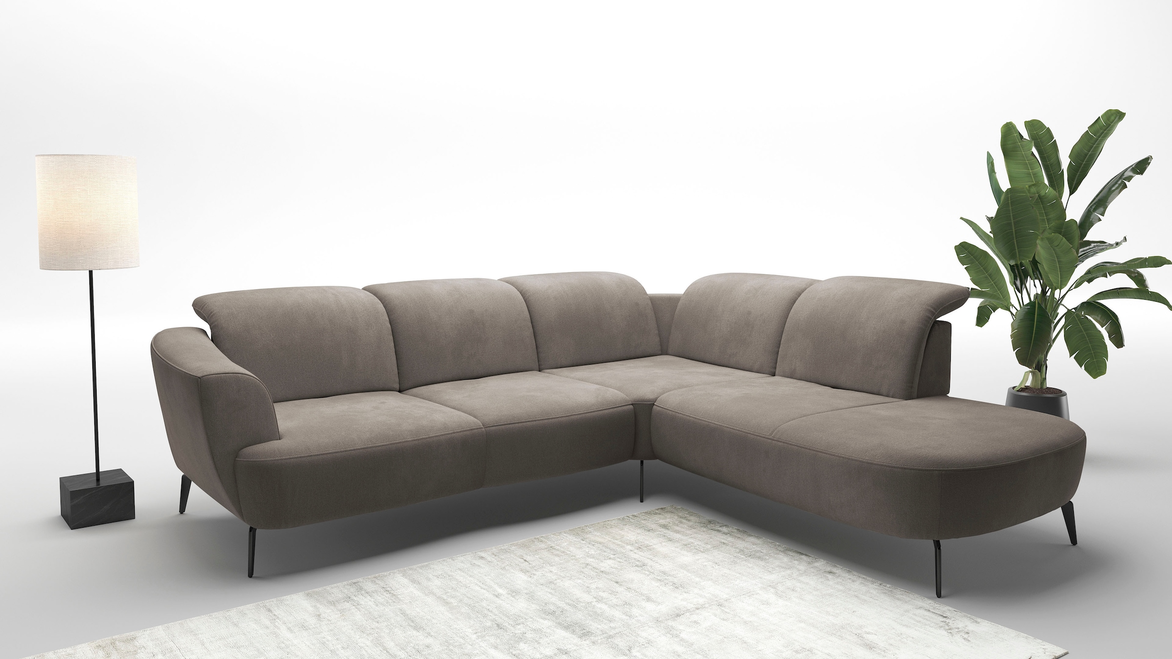 sit&more Ecksofa "Zoe", ink.Sitztiefenverstellung, wahlweise mit Kopfteilve günstig online kaufen