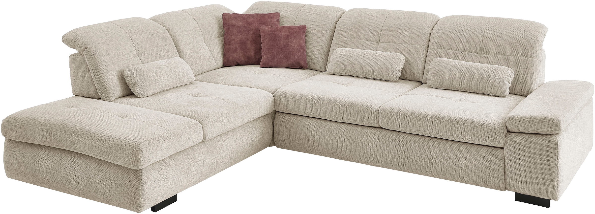 Die PlanBar Ecksofa »MP-IN16012 L-Form Kaltschaum-Polsterung«, inkl. Sitztiefenverstellung, optional mit Funktionen