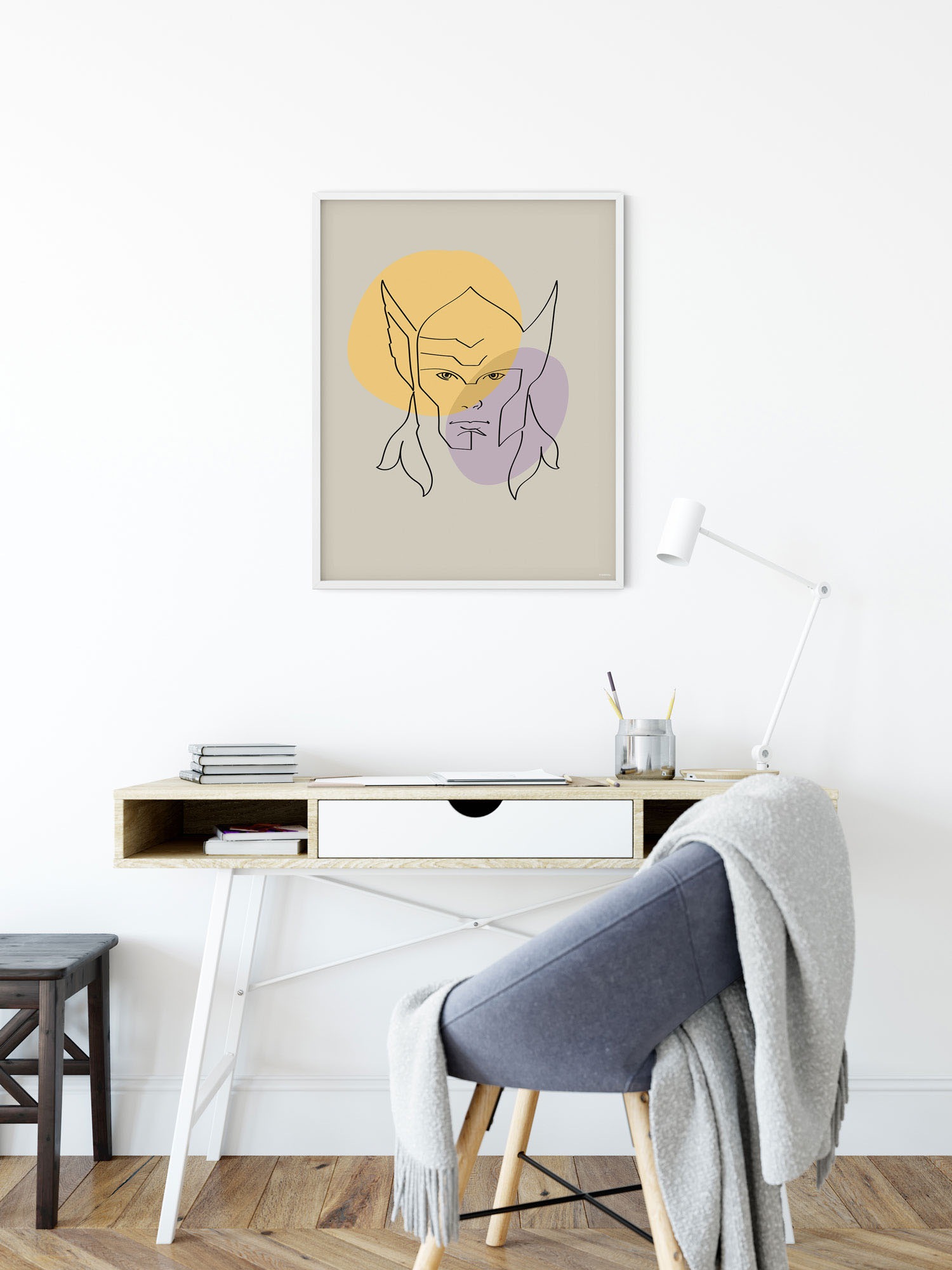 Komar Bild "Soulful Sanctuary Thor Head" Natur 1 Stk. tlg. Wandbild zur Dek günstig online kaufen
