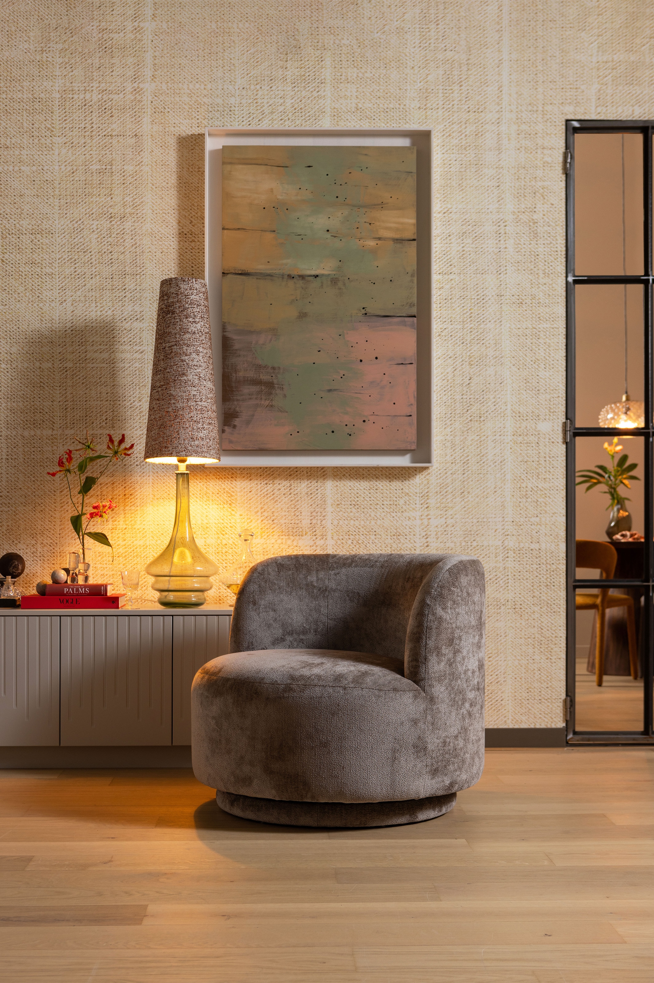 WOOOD Drehsessel »Popular«, frei im Raum stellbar, H 72 cm x B 81 cm