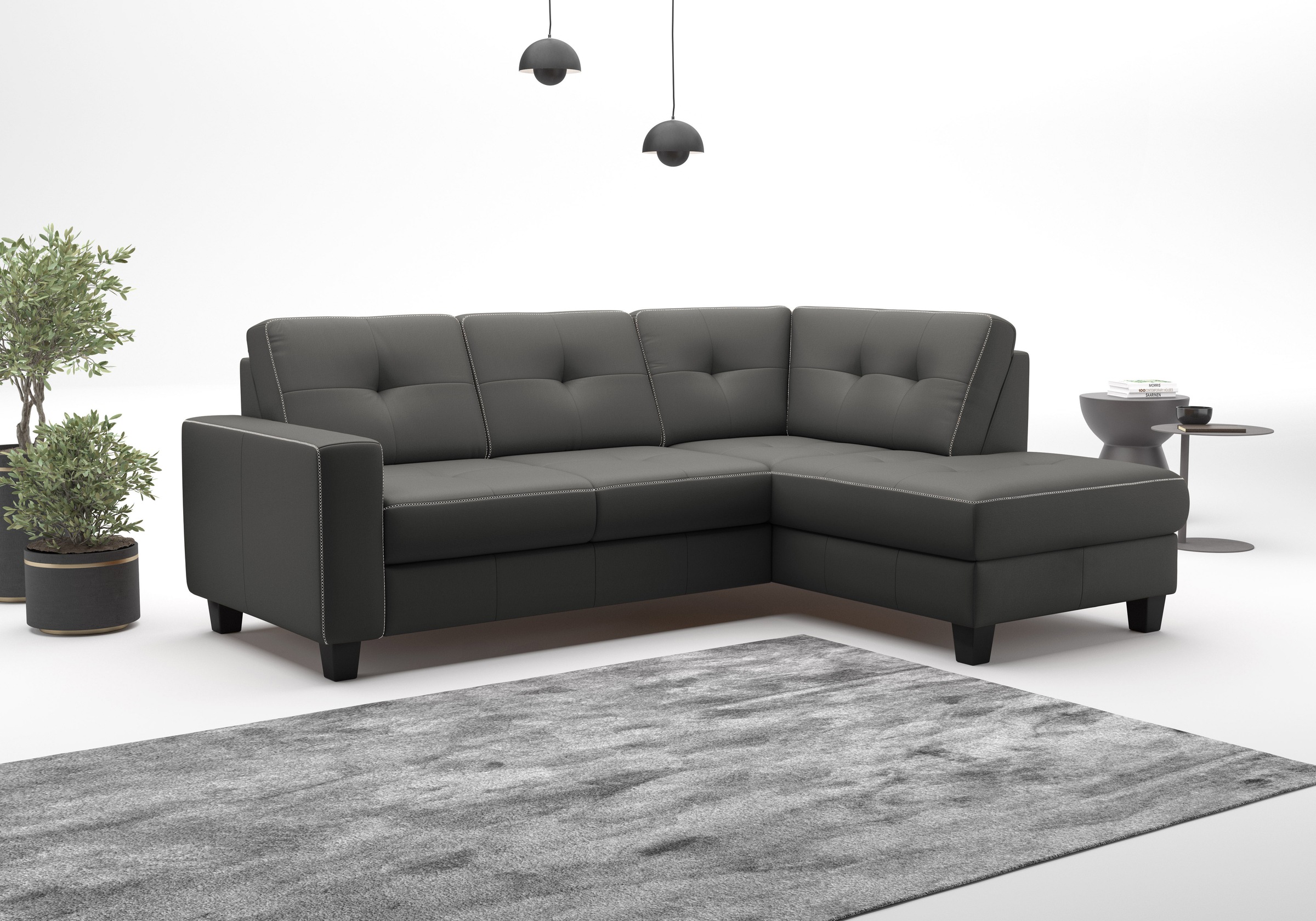 OTTO home Ecksofa "Varese" wahlweise mit Schlaffunktion und Bettkasten