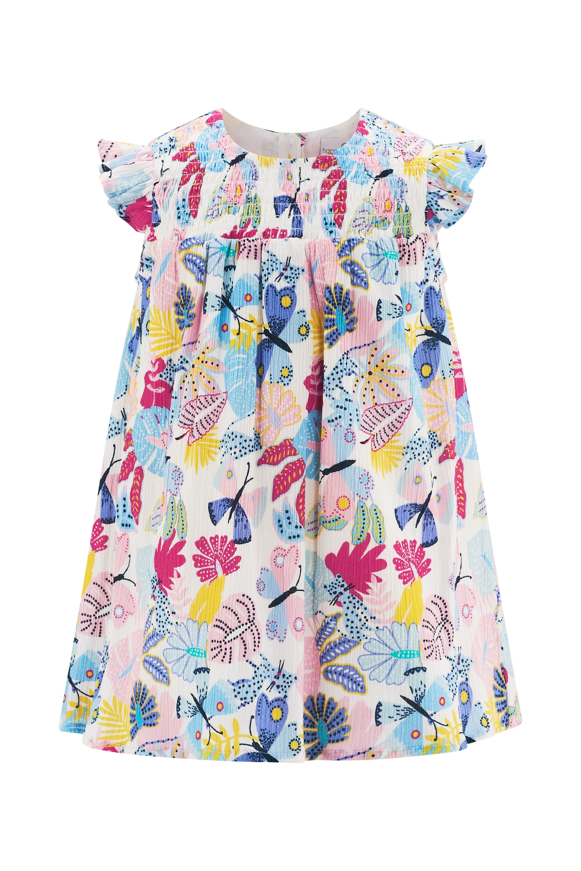Sommerkleid HAPPY GIRLS "Mädchenkleid", Mädchen, Gr. 110, EURO-Größen, multicolour, Stoff, 100% Baumwolle, normal, Kleider Sommerkleid