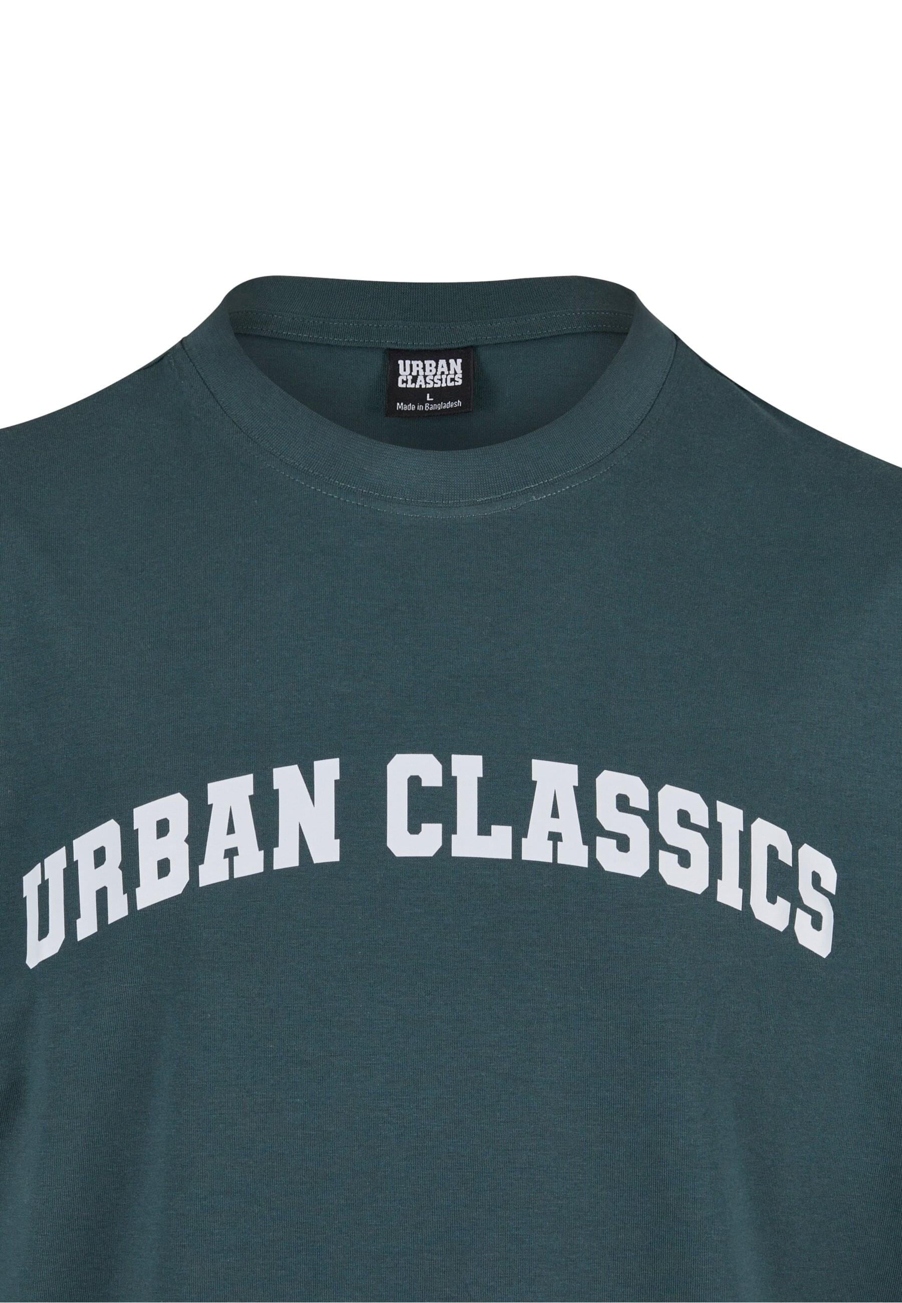 URBAN CLASSICS T-Shirt »Urban Classics UC College Logo Tall Tee«, (1 tlg.)