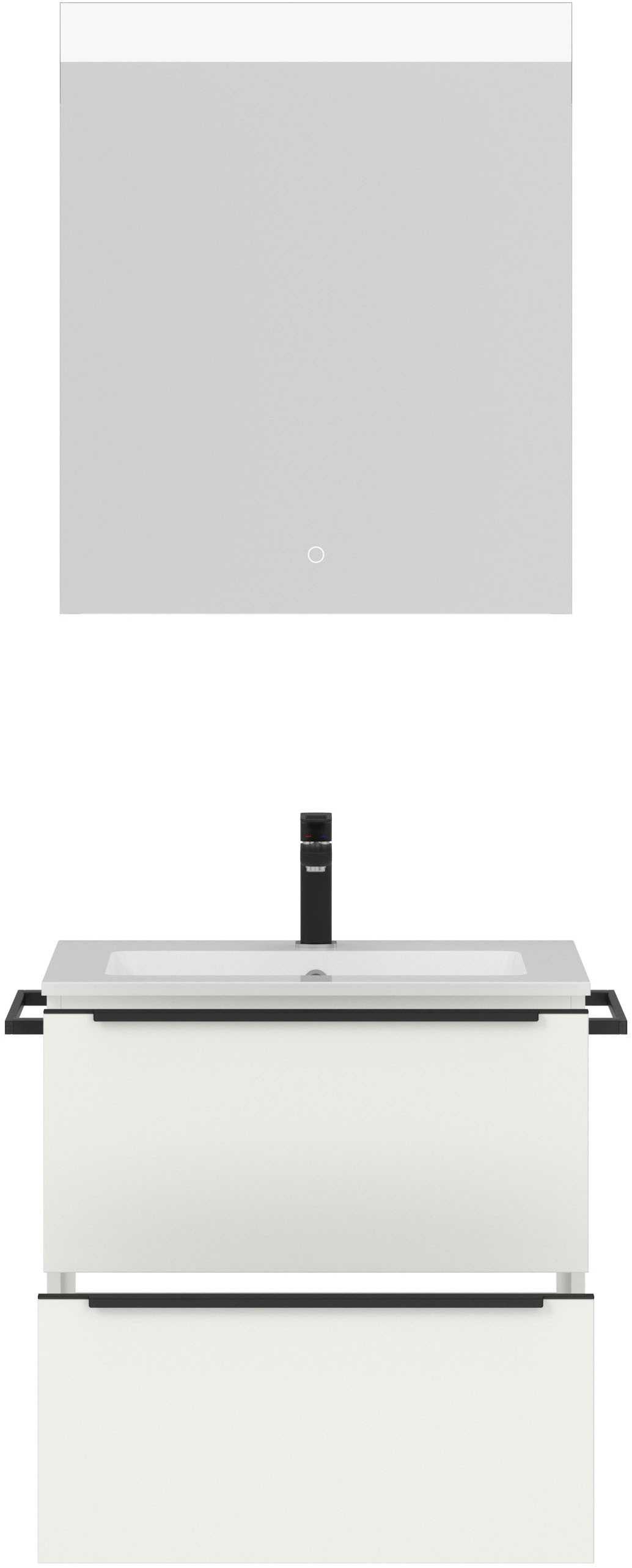 nobilia® Badmöbel-Set »Levere« vormontiert, mit Soft-Close, 2 Stk. tlg.