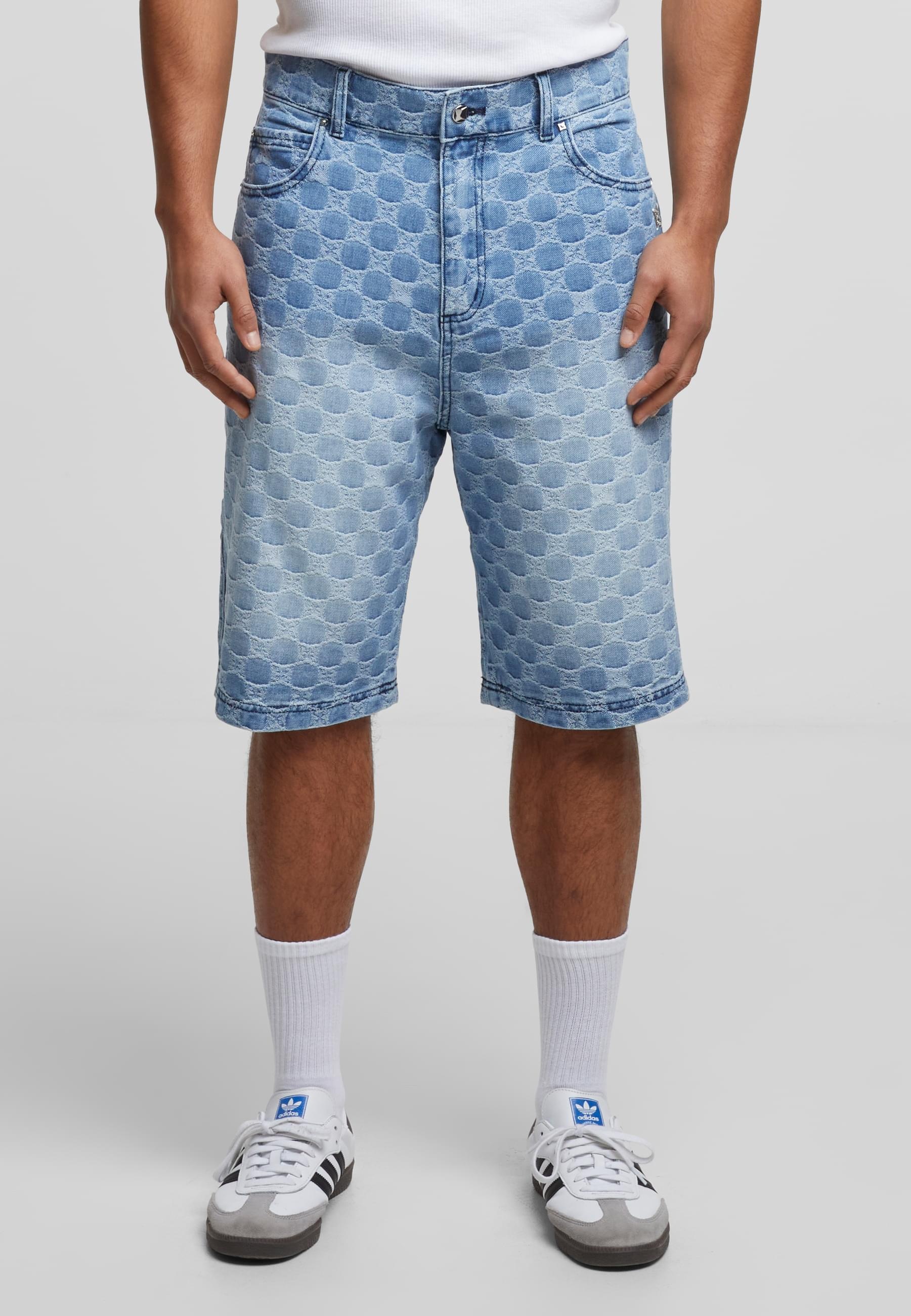 PEQUS Cargoshorts »PEQUS PEQUS Aether Monogram Denim Jorts«, (1 tlg.)