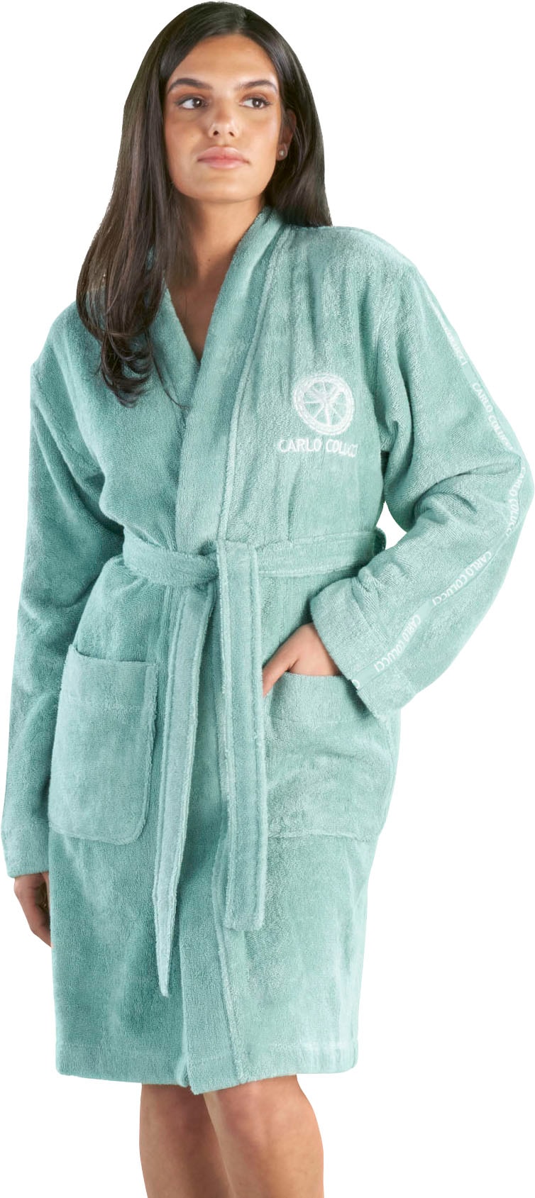 CARLO COLUCCI "Vito, ideal für Sauna & Spa, Hotelbademantel, Morgenmantel" günstig online kaufen