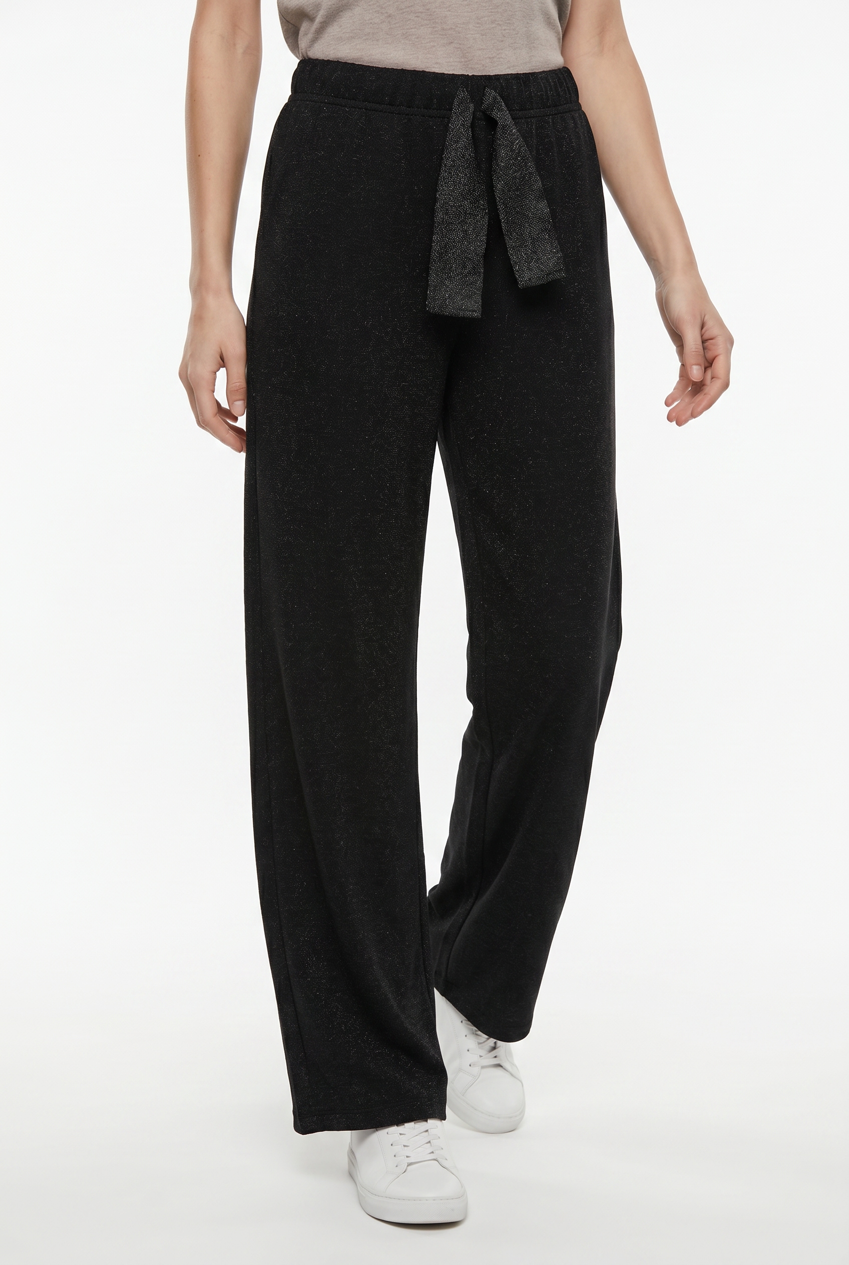 pieces Sweathose "PCCHILLI WIDE GLITTER SWEAT PANT NOOS BC" Baumwollmischung