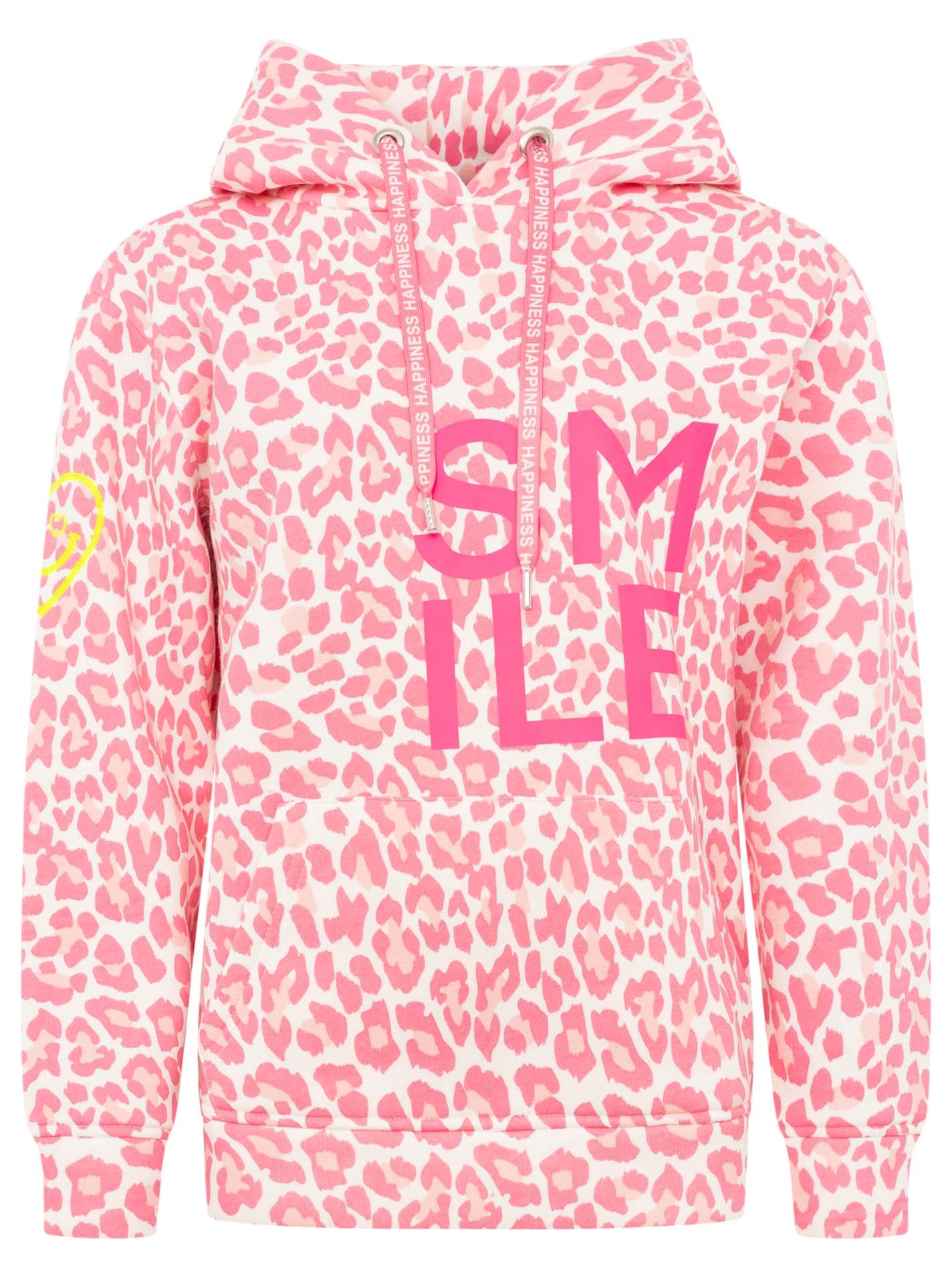 Zwillingsherz Hoodie ""Alissa Leo AOP"", mit SMILE Print, Kapuze, Leo Muste günstig online kaufen