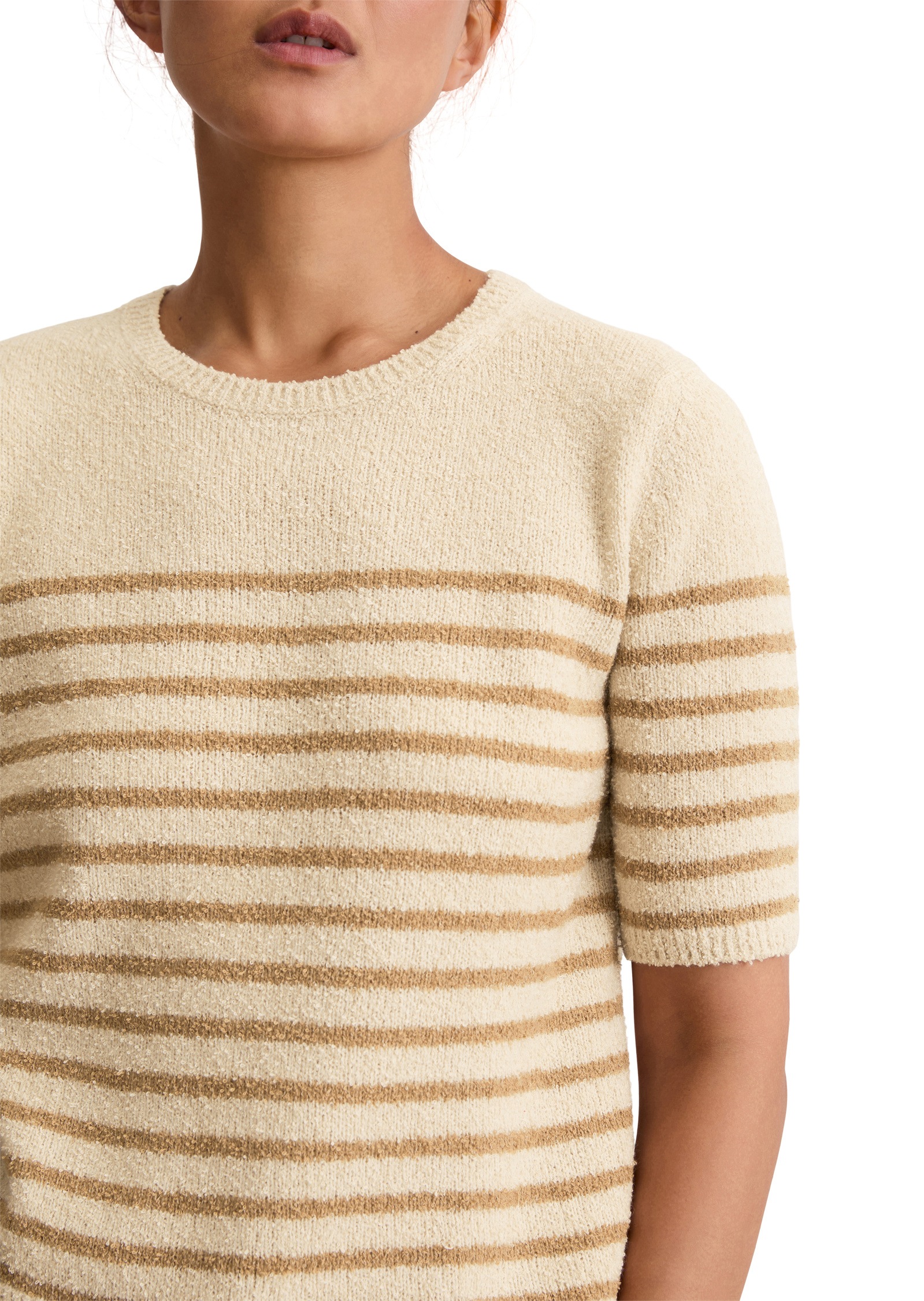 Marc O'Polo Rundhalspullover »aus Bouclé-Garn«