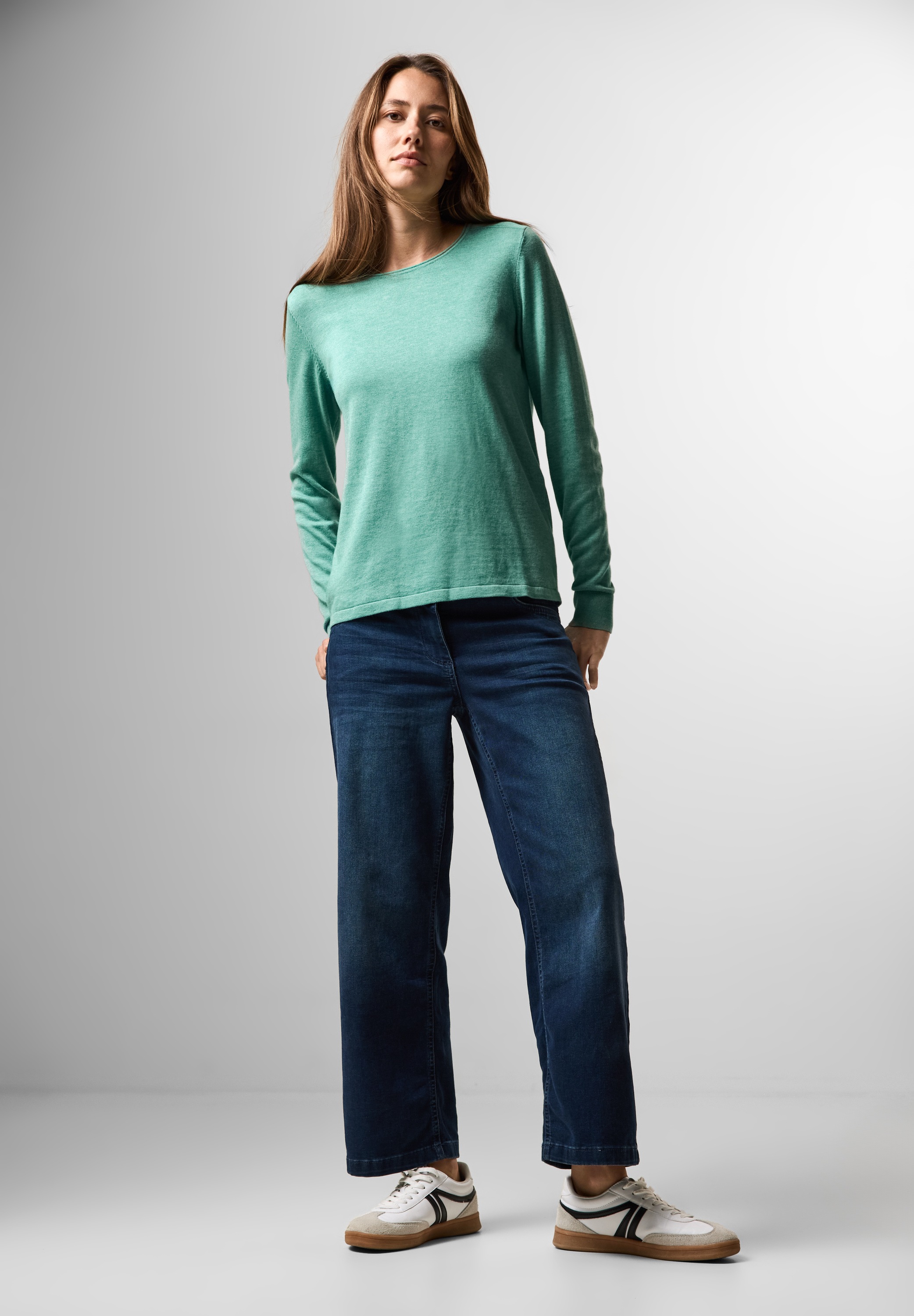 Cecil Strickpullover, mit Rundhalsausschnitt