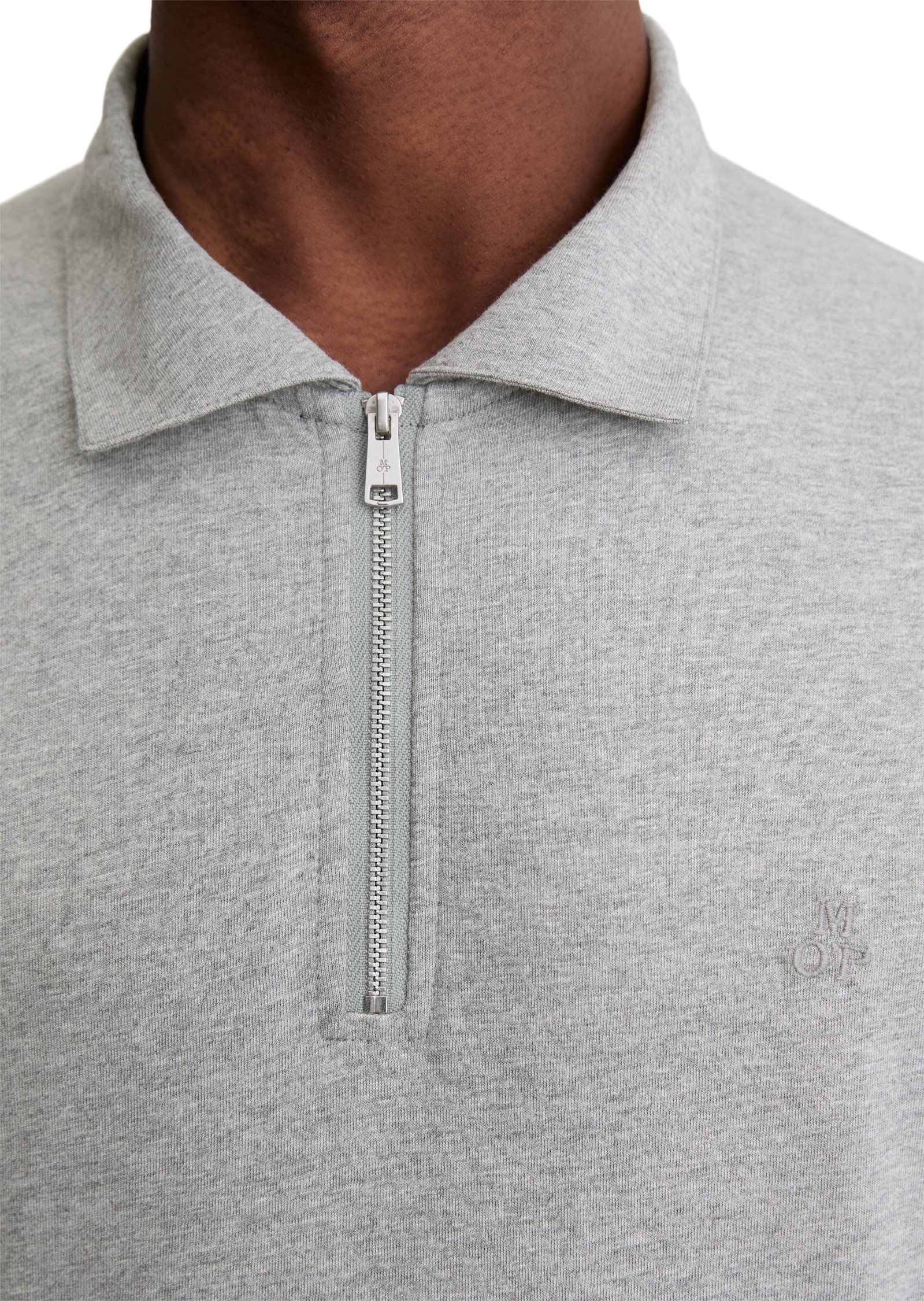 Marc O'Polo Langarm-Poloshirt »Jersey regular fit aus reiner Bio-Baumwolle«