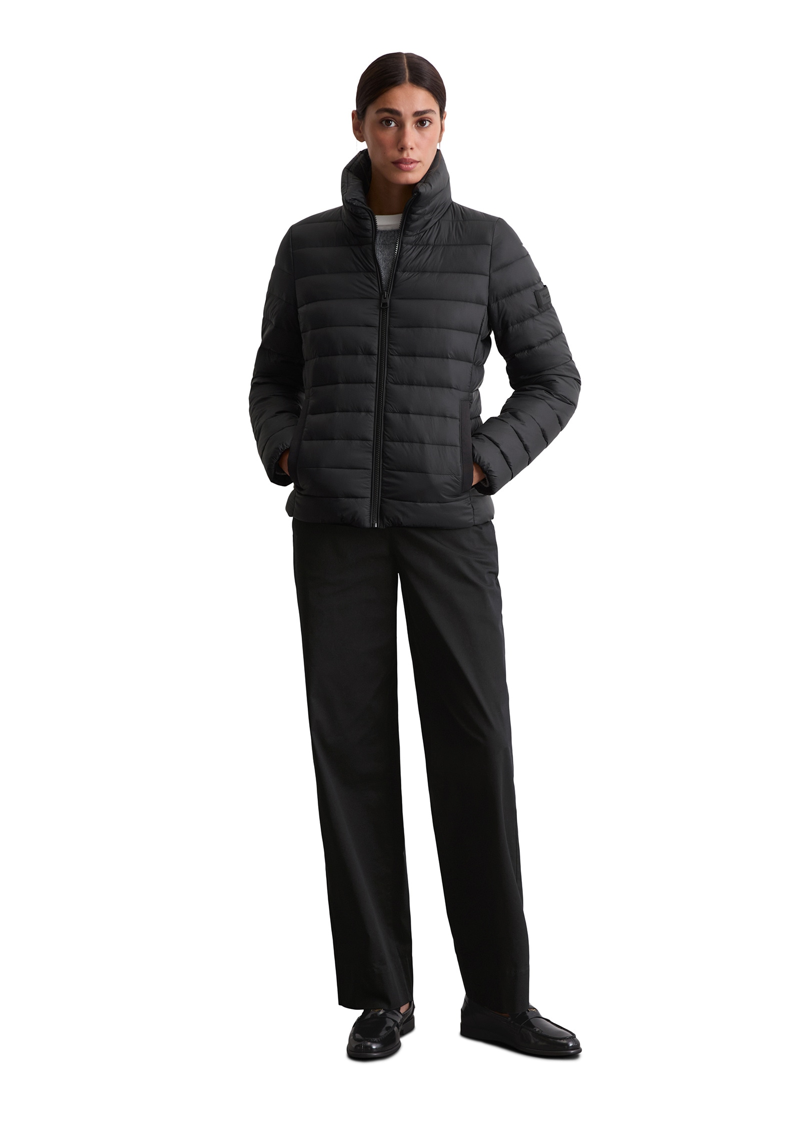 Marc O'Polo Outdoorjacke »mit recycelten Materialien«, ohne Kapuze