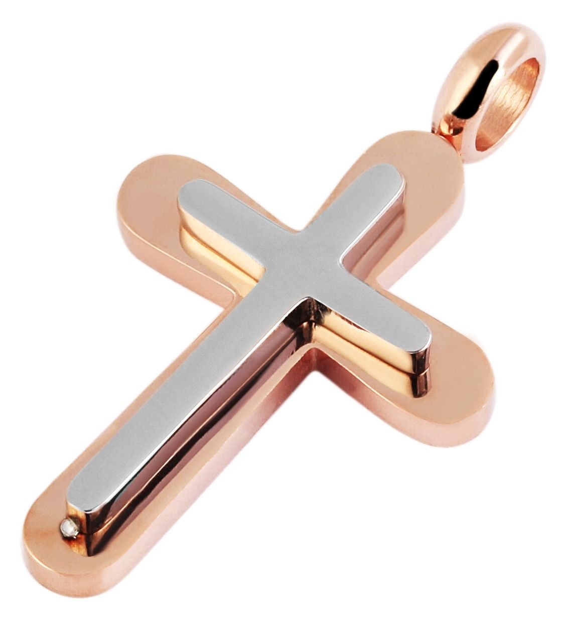 Adelia´s Kettenanhänger »trendiger Kreuz Anhänger aus Edelstahl«